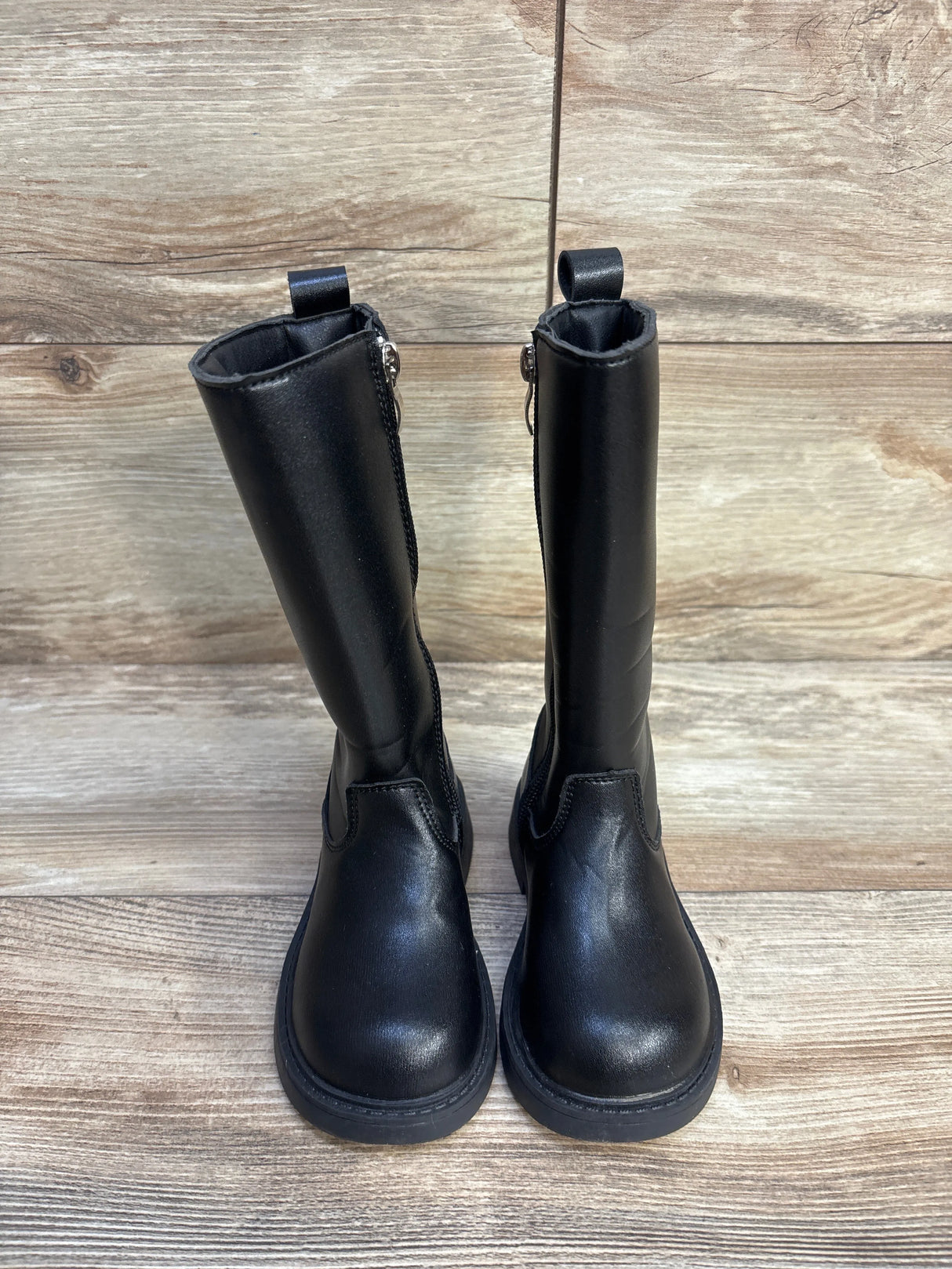 Shein Zipper Boots Black sz 8.5c - Me n Mommy To Be