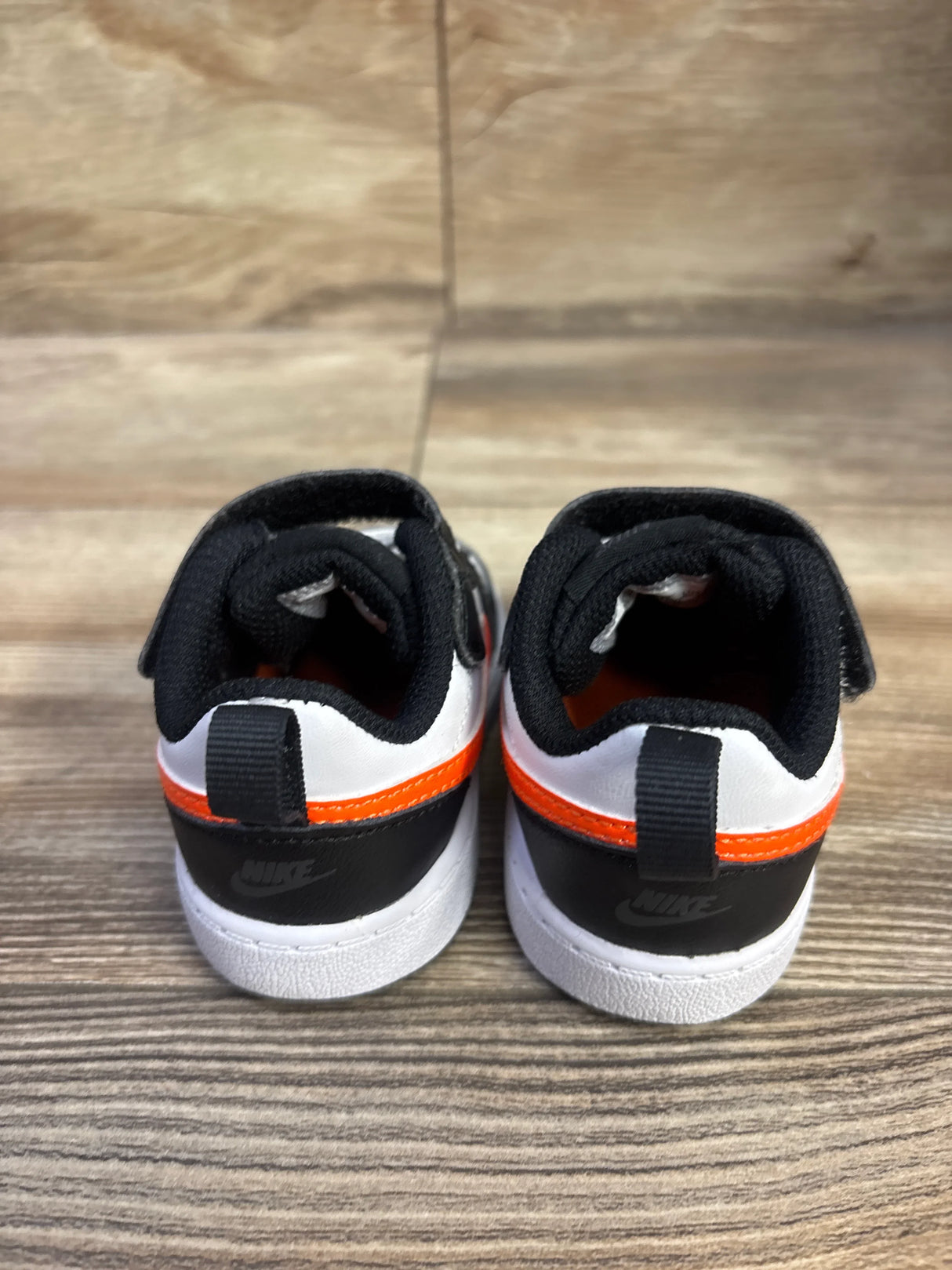 Nike Court Borough Low 2 TD 'White Black Orange' Sneakers sz 4c