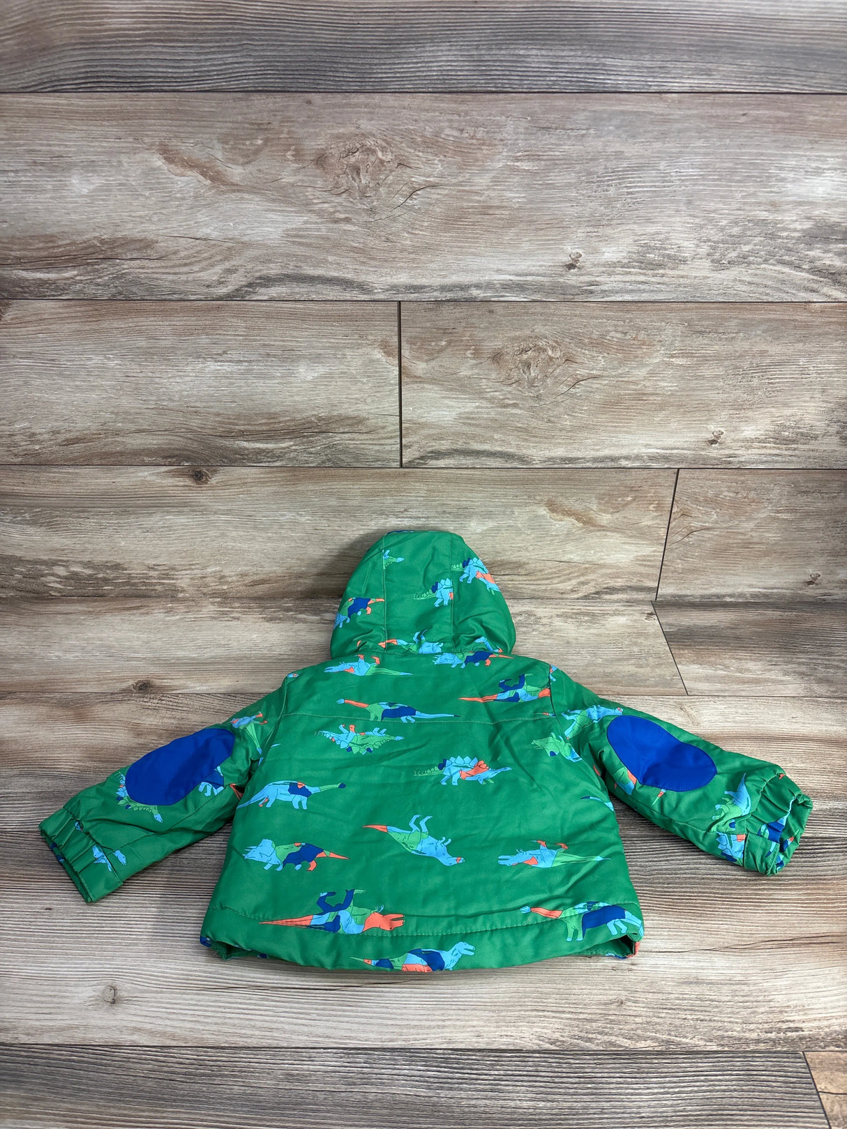 NWOT Cat & Jack Dinosaur Fleece Lined Jacket Green sz 12m