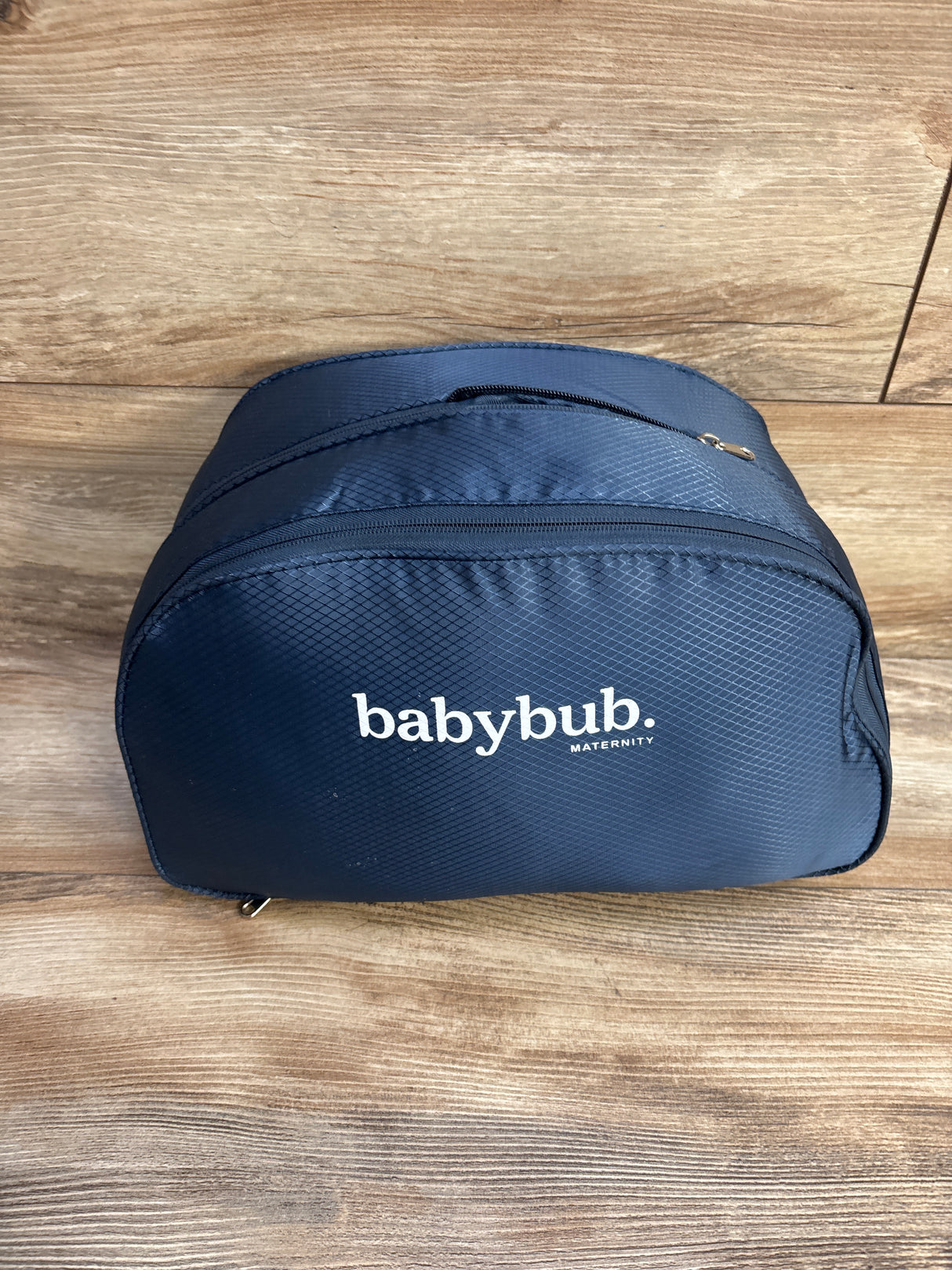 Baby Bub's Maternity Pillow, Ivory in Blue Case