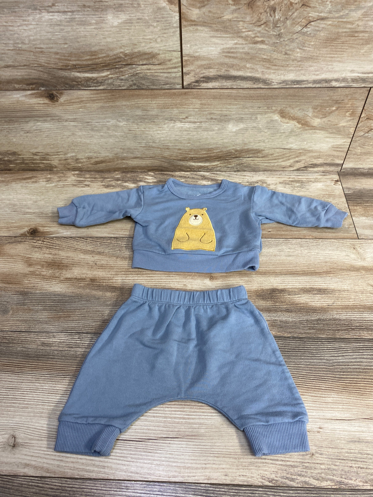 Cloud Island 2pc Bear Sweatshirt & Bottoms Set Blue sz Newborn
