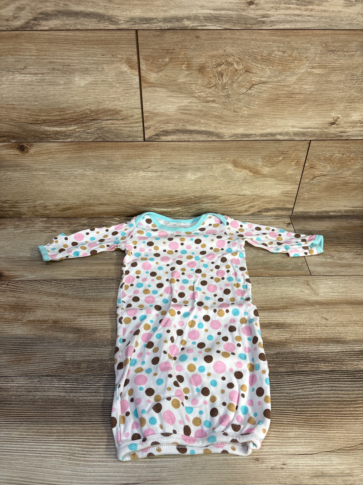 Luvable Friends Sleep Gown White sz 0-6m