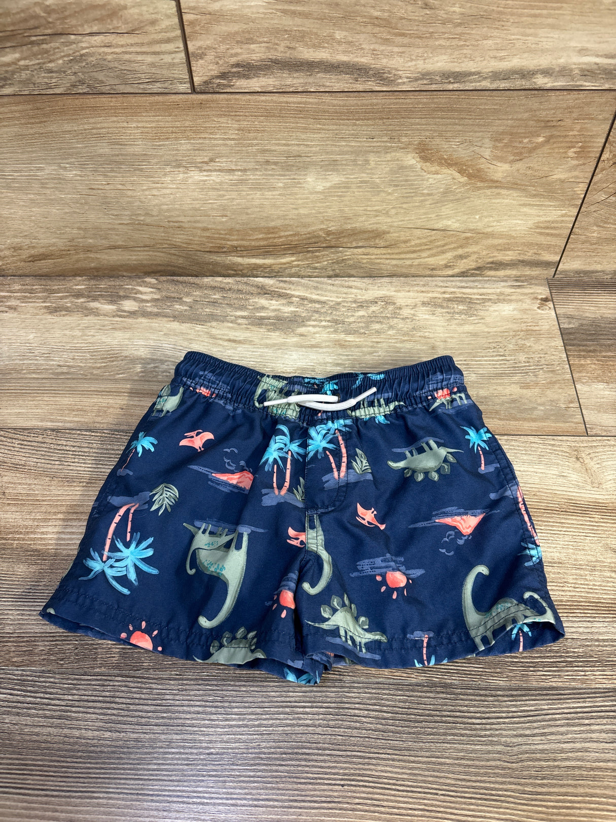 Just One You Dinosaur Swim Trunks Navy sz 3T