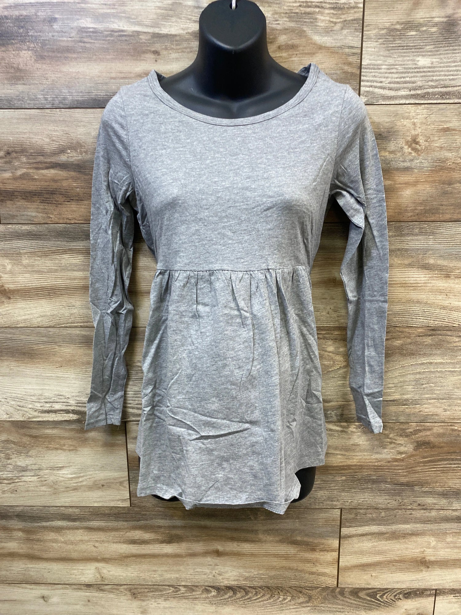 NEW H&M Mama Peplum Top Grey sz Small - Me n Mommy To Be