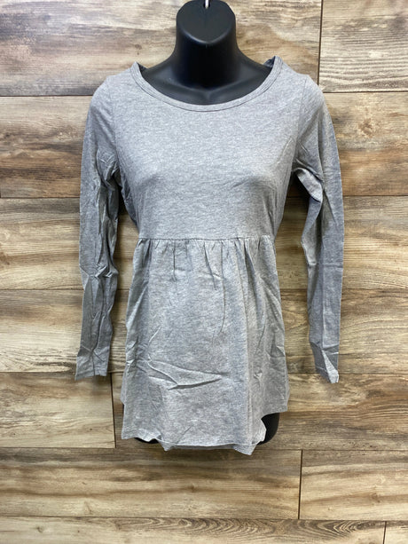 NEW H&M Mama Peplum Top Grey sz Small - Me n Mommy To Be