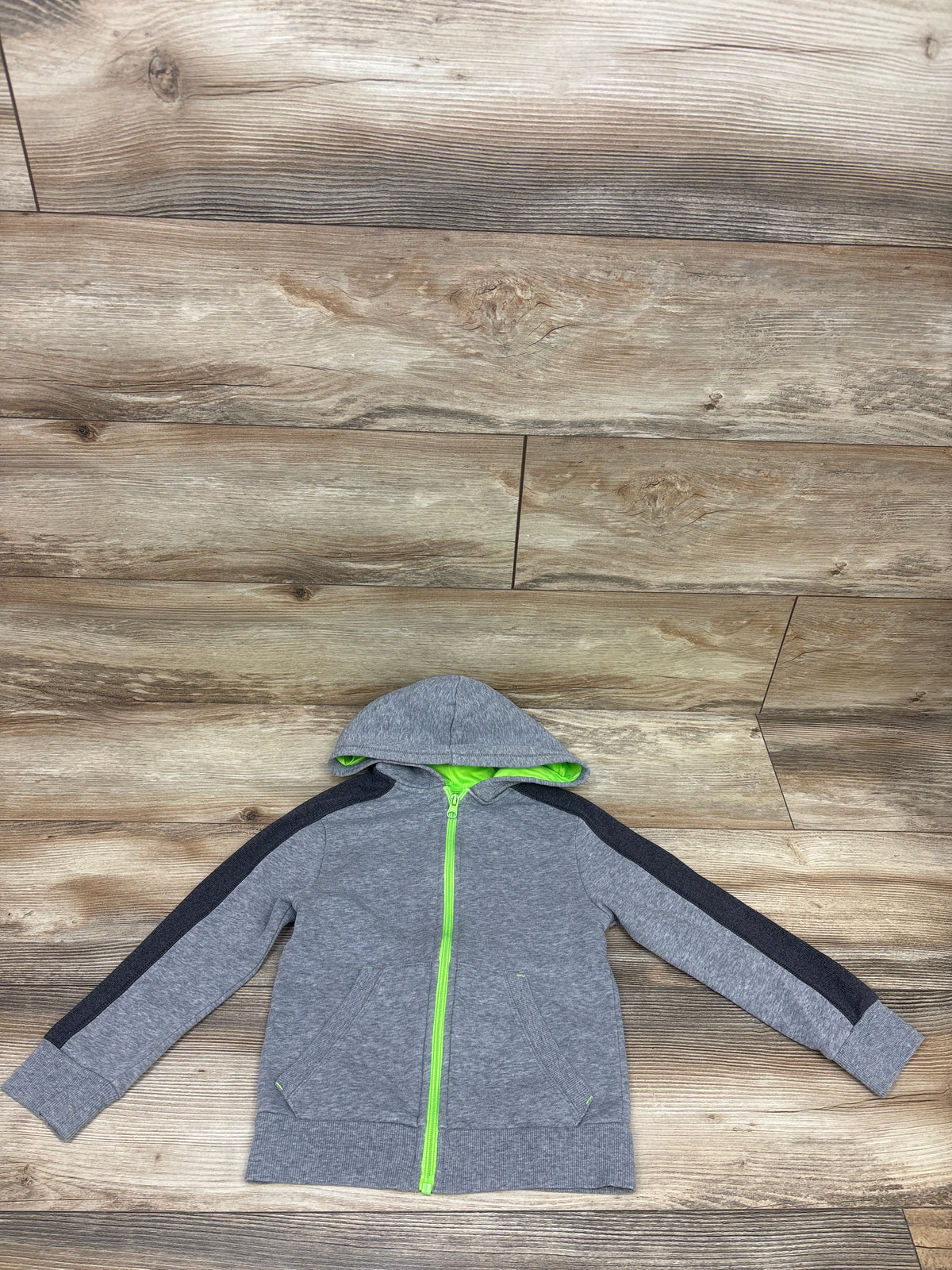 Full-Zip Hooded Jacket Grey sz 3/4T