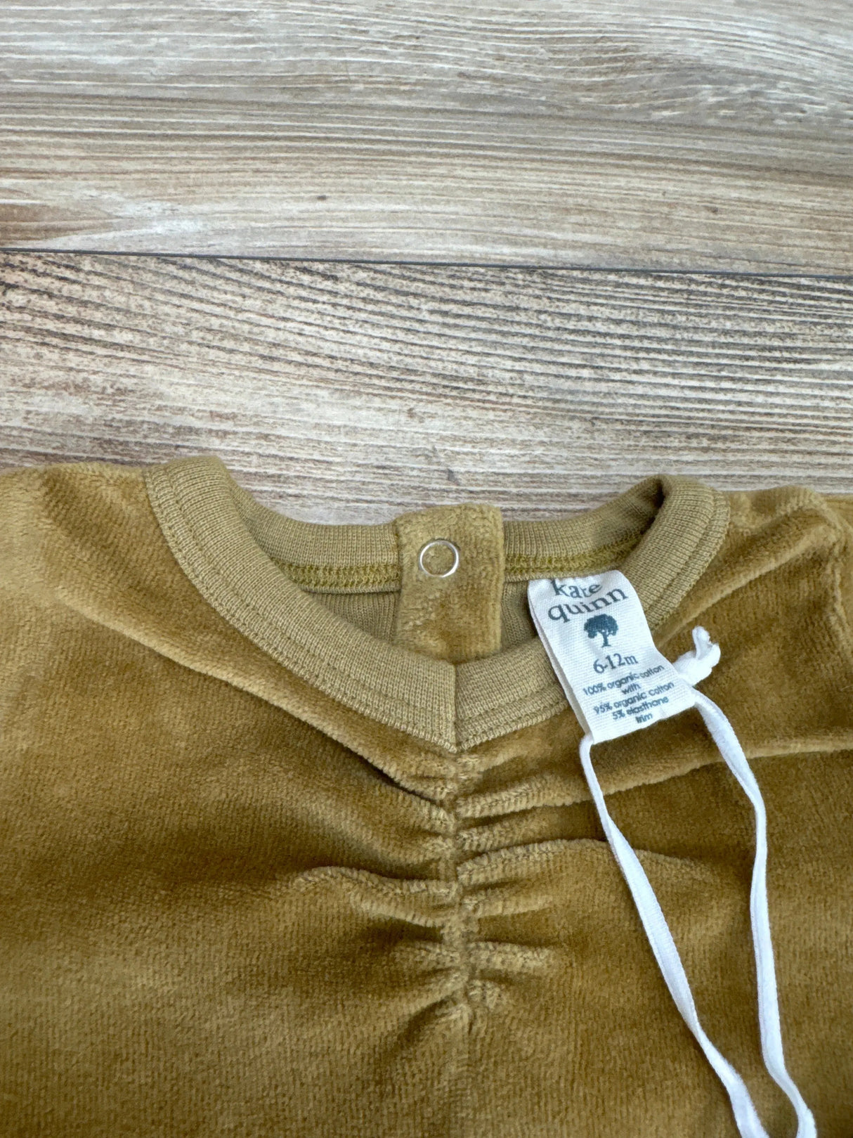 NEW Kate Quinn Velour Skirted Bodysuit Fennel sz 6-12m - Me n Mommy To Be