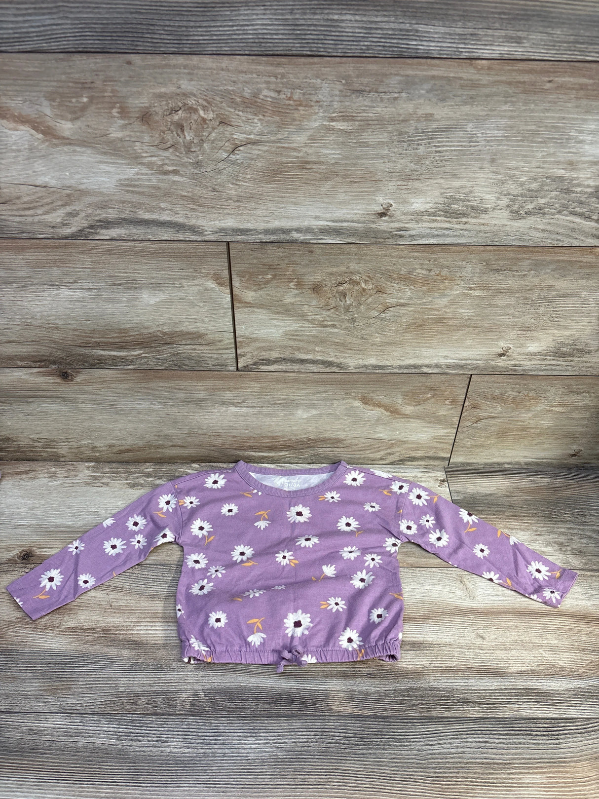 Carter's Floral Shirt Purple sz 3T
