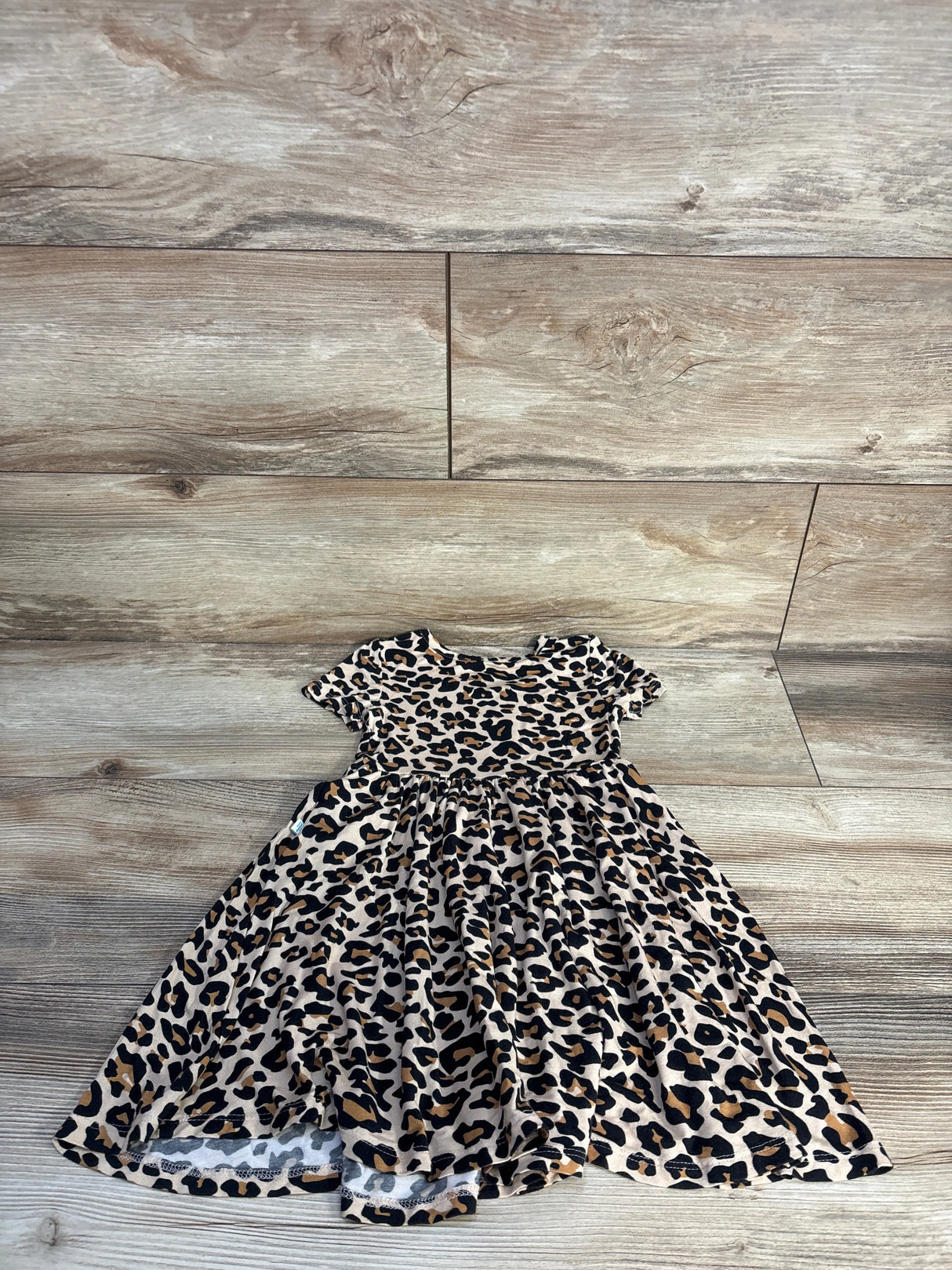Posh P. Lana Leopard Twirl Dress Beige sz 2T