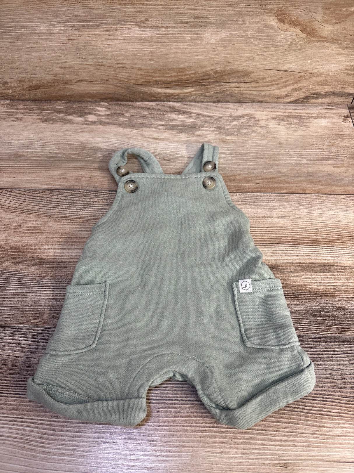 Little Planet Organic Cotton Shortalls In Green sz 3m
