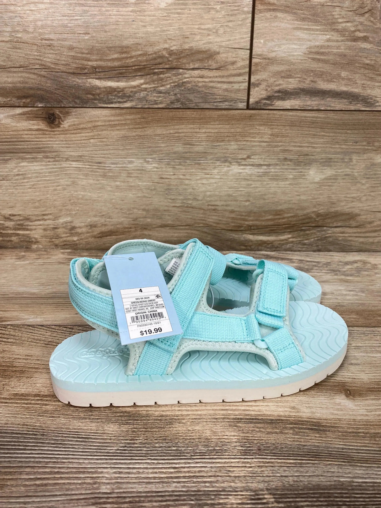 NEW Cat & Jack Emery Ankle Strap Sandals Turquoise sz 4Y - Me 'n Mommy To Be