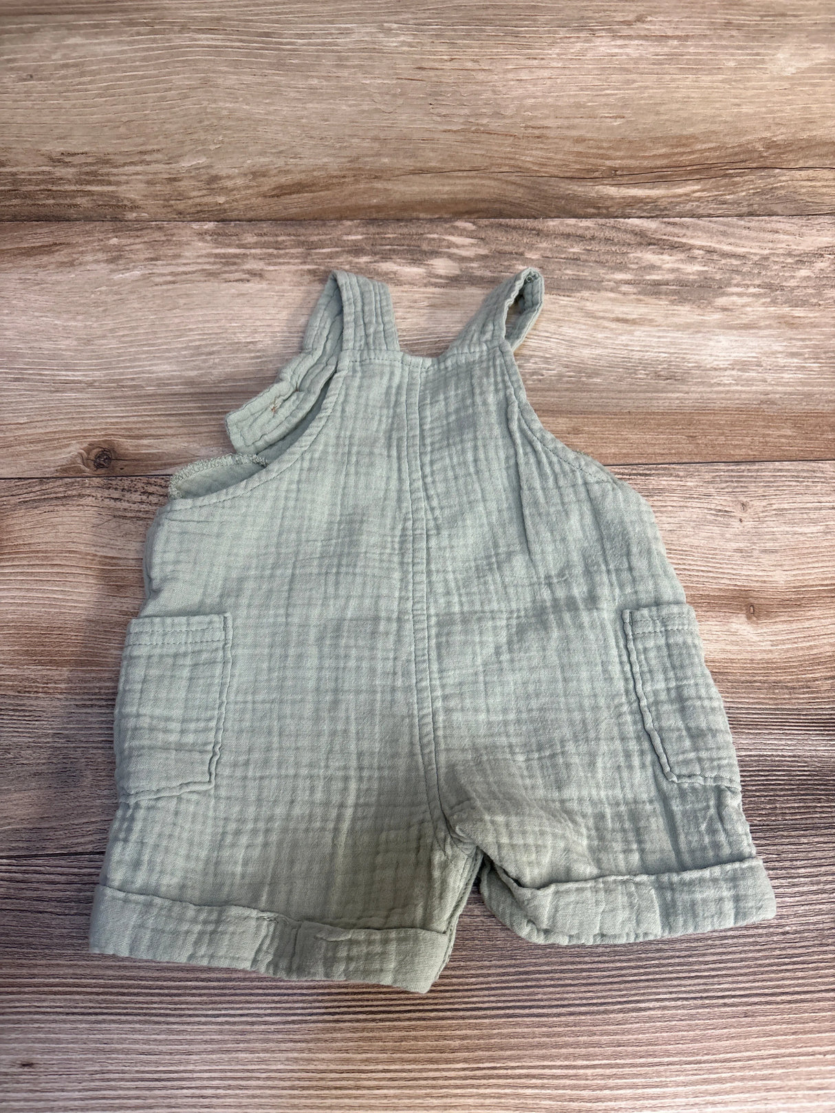 Little Planet Organic Cotton Gauze Shortalls In Green sz 3m