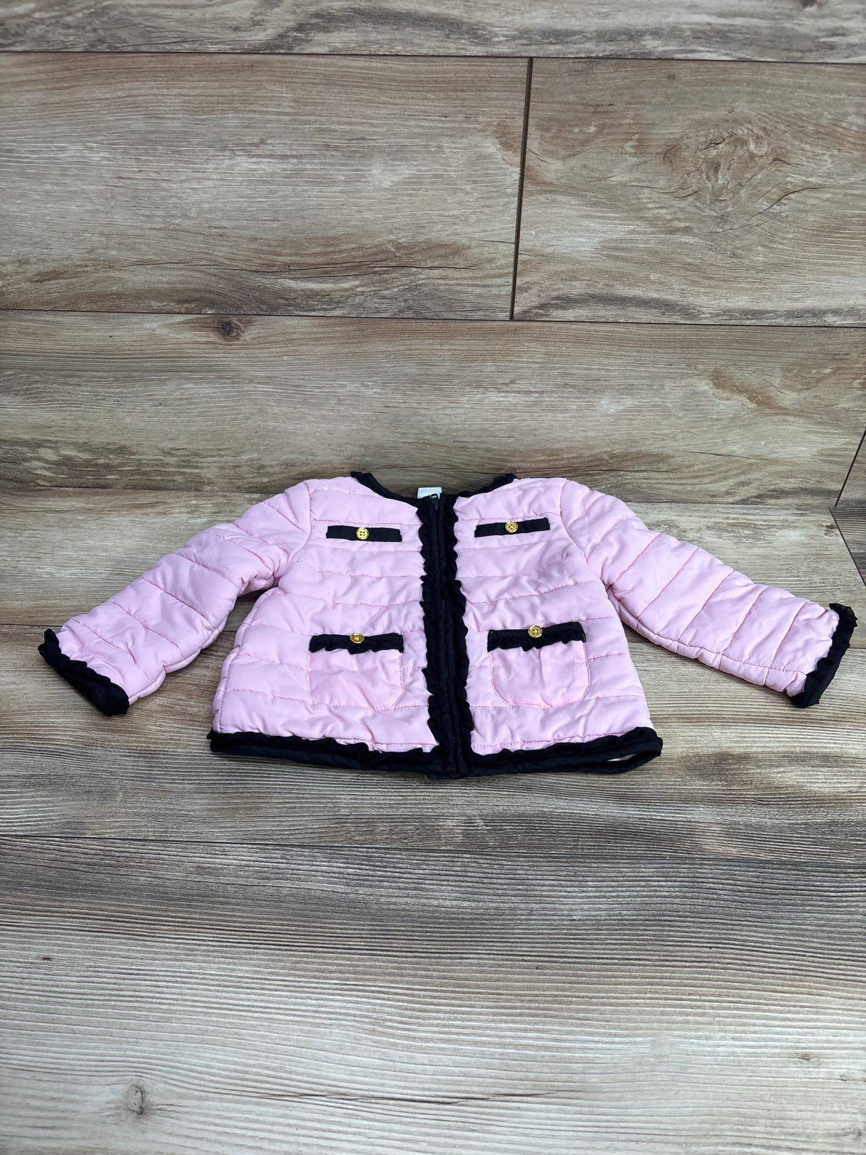 Little Me Lightweight Puffer Jacket Pink sz 24m