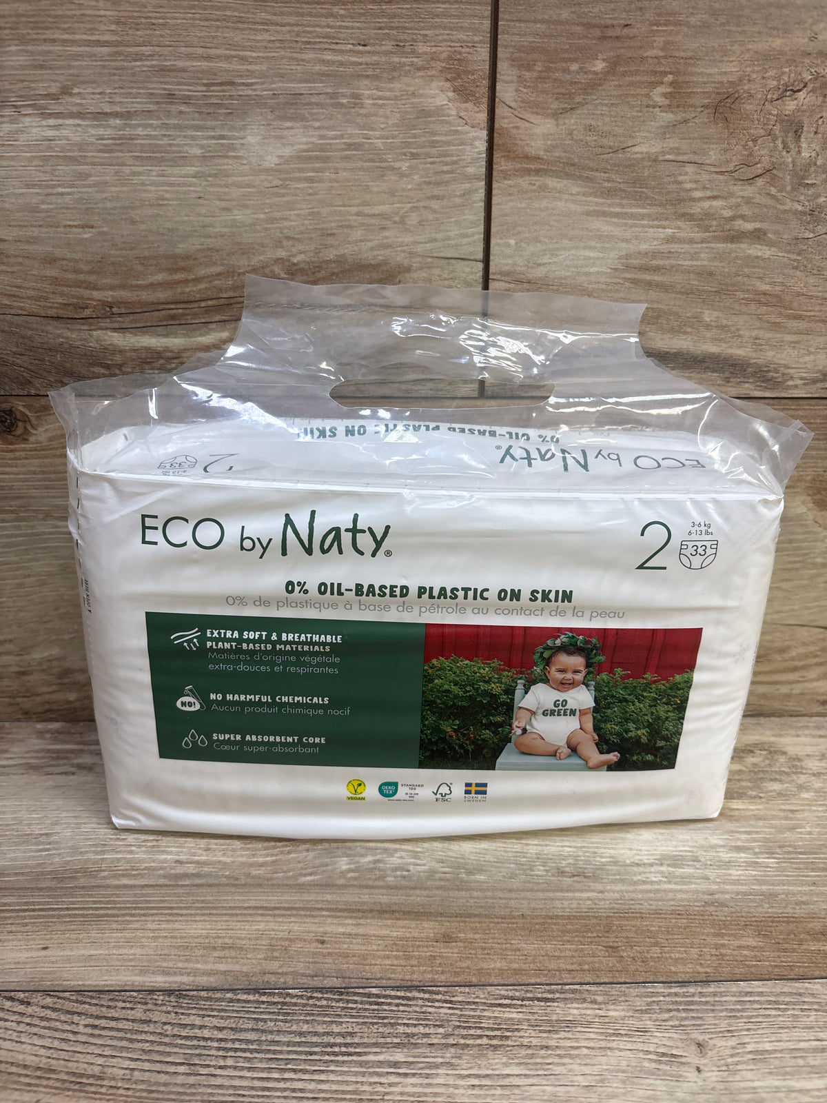 NEW Eco by Naty Diapers Size 2 33ct