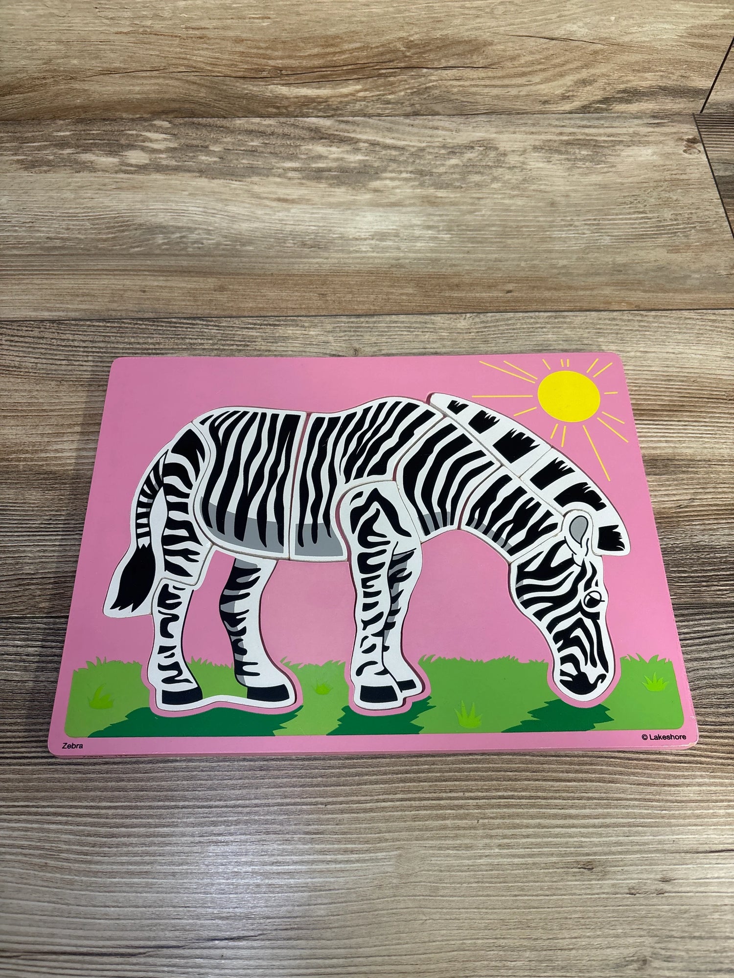 Lakeshore Wooden Zebra Puzzle 10pc