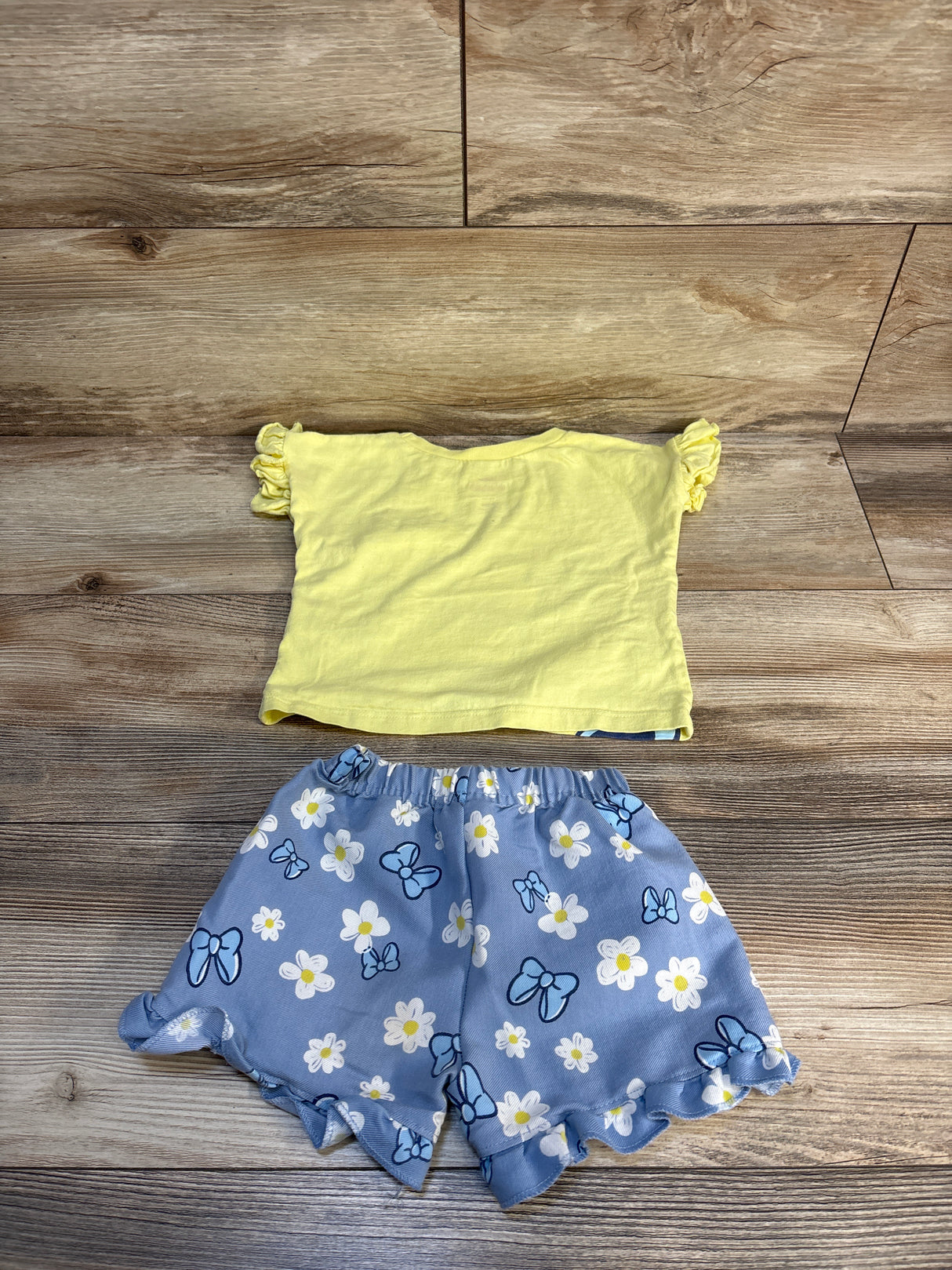 Disney Junior 2pc Minnie Mouse Shirt & Bottoms Set Yellow sz 12m