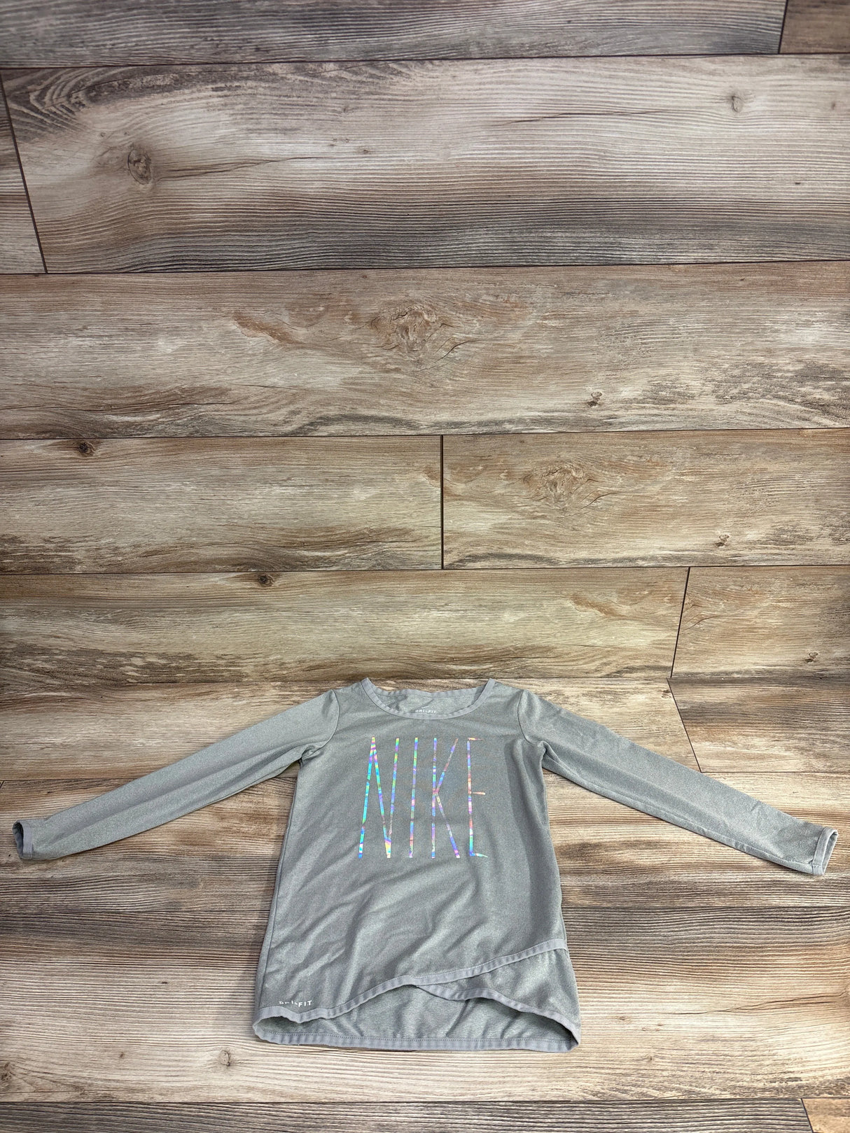 Nike Metallic Dri-Fit Shirt Grey sz 4T
