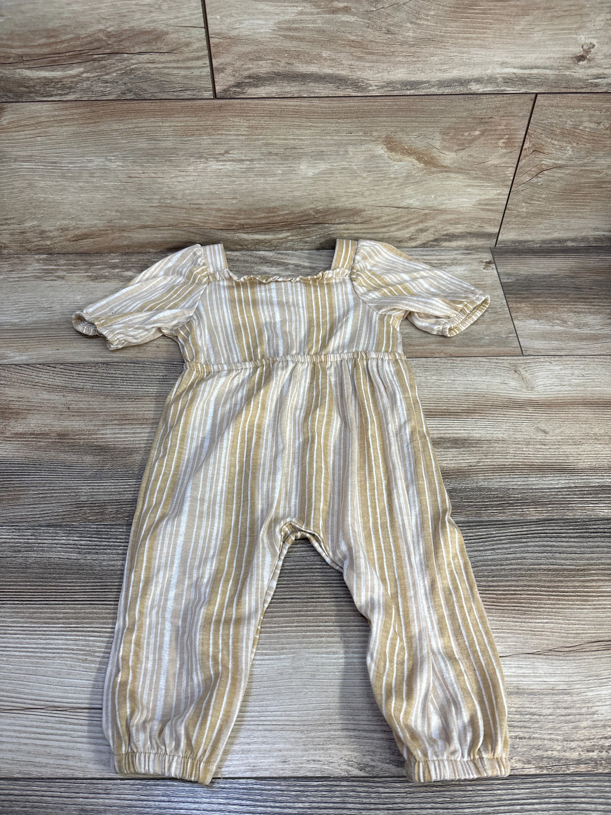 Jessica Simpson Striped Jumpsuit Beige sz 12m