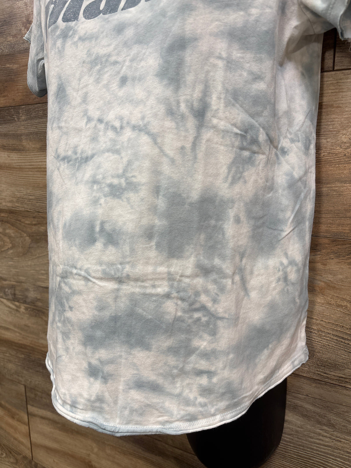 Isabel Maternity Tie-Dye Mama Shirt Blue sz Small