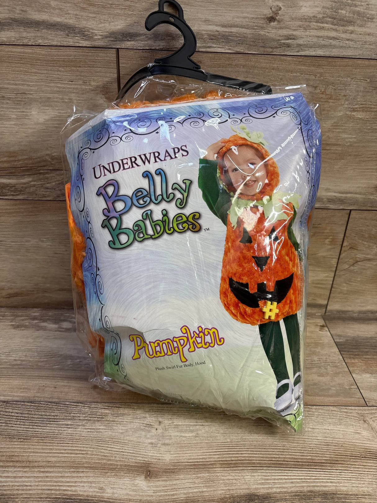 Underwraps Belly Babies 2pc Plush Pumpkin Costume sz 2-4T