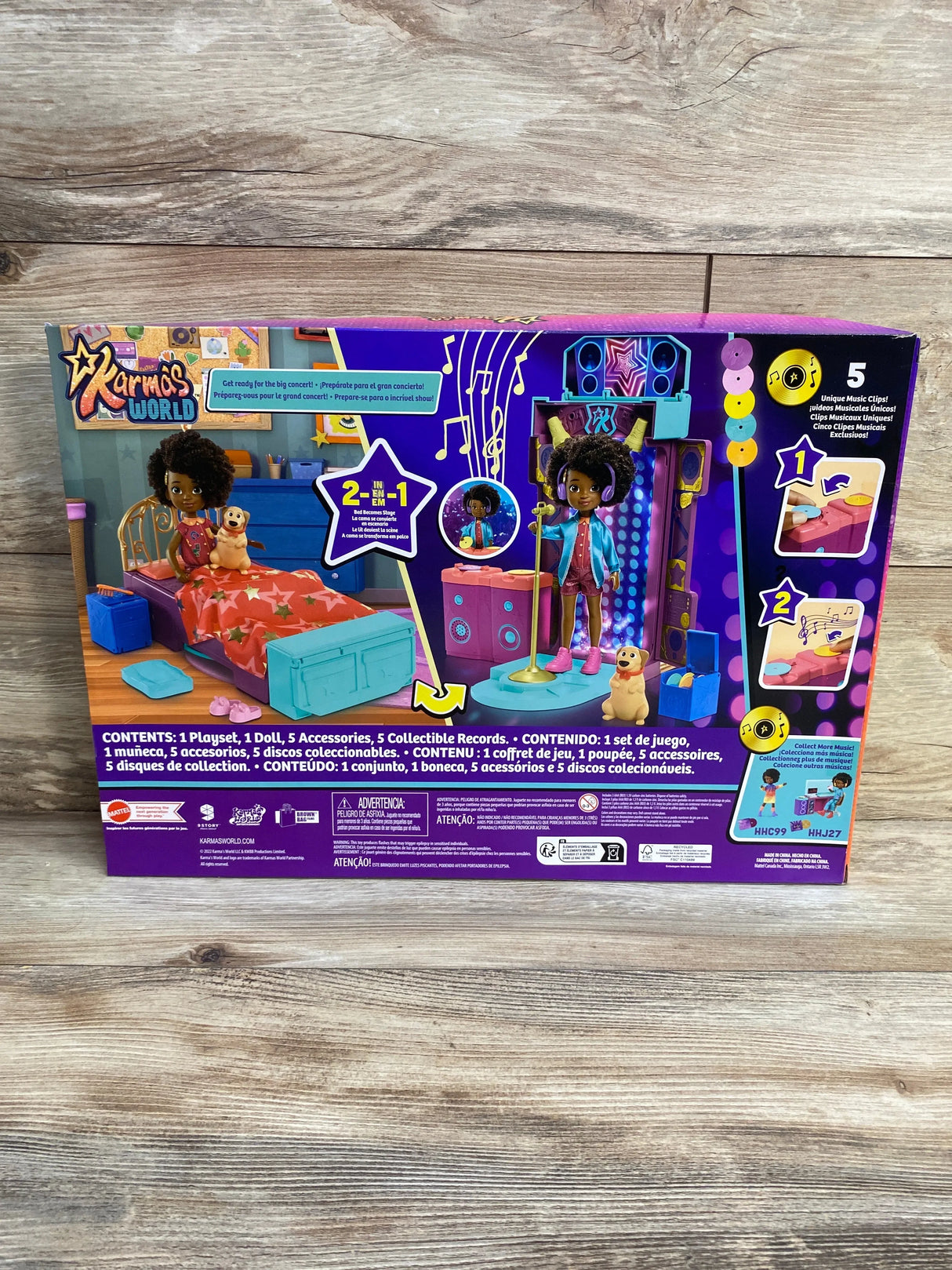 NEW Mattel Karma's World Transforming Musical Star Stage Playset - Me n Mommy To Be