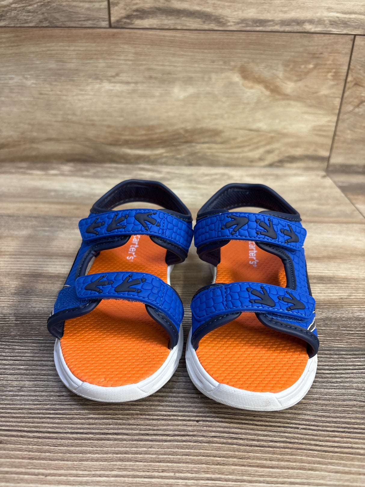 Carter's Light Up Double Strap Sandals Blue sz 12c