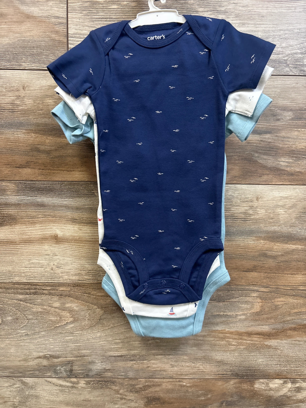 NEW Just One You 3pk Bodysuits Blue sz 12m