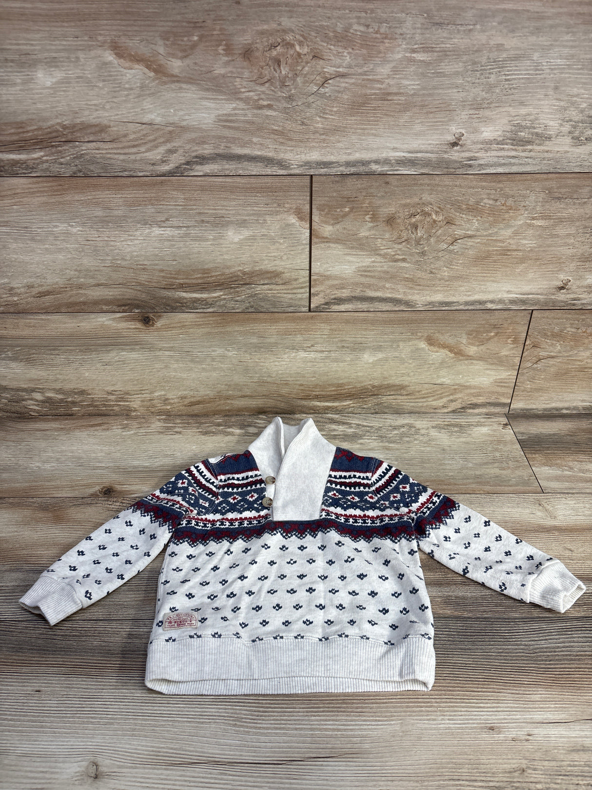 Polo by Ralph Lauren Collared Pullover Sweater White sz 24m