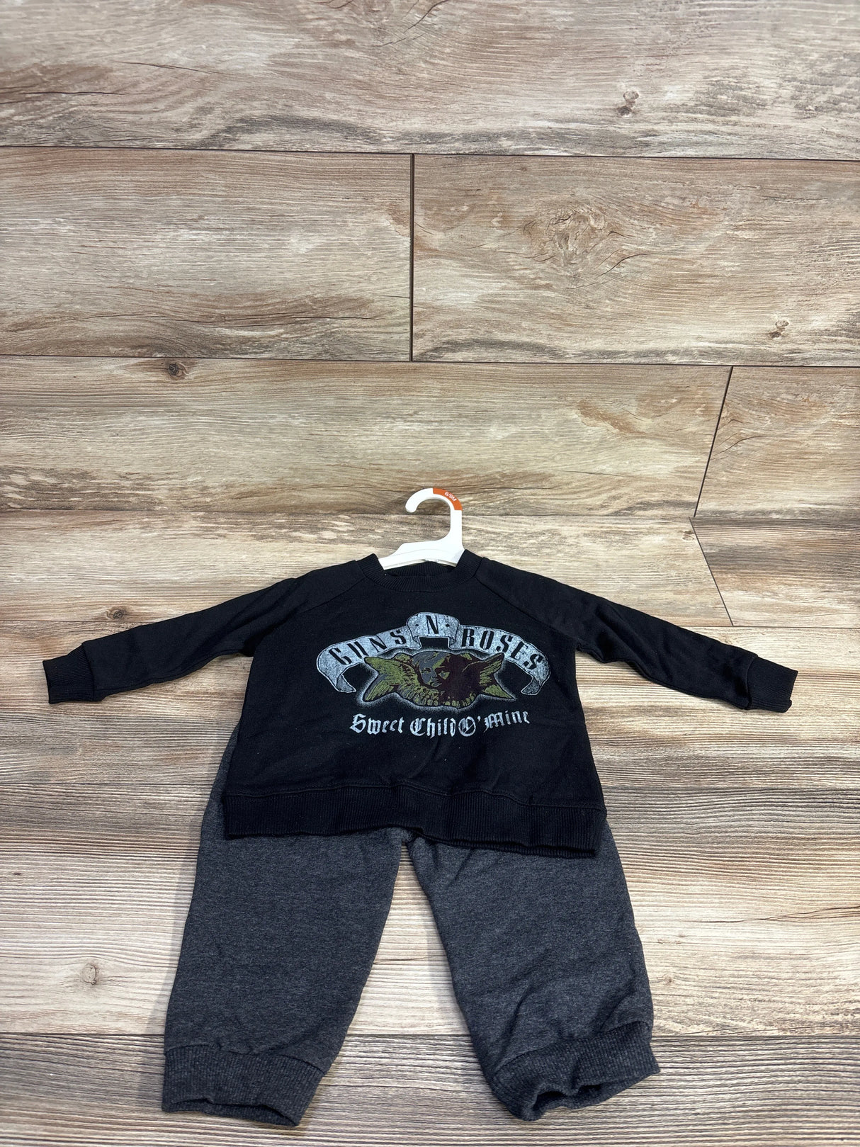 NEW Guns & Roses 2pc Sweatshirt & Joggers Set Black sz 6-9m
