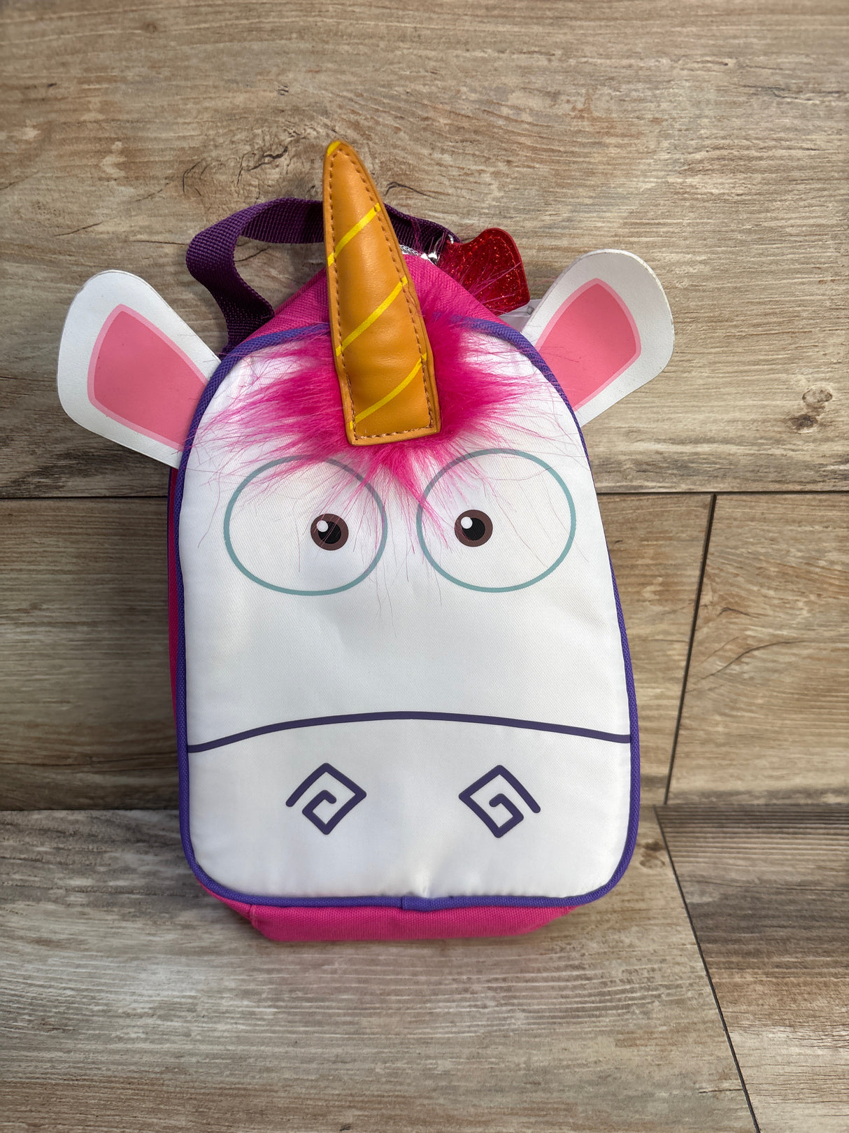 NEW Universal Despicable Me Fluffy Unicorn Lunch Bag