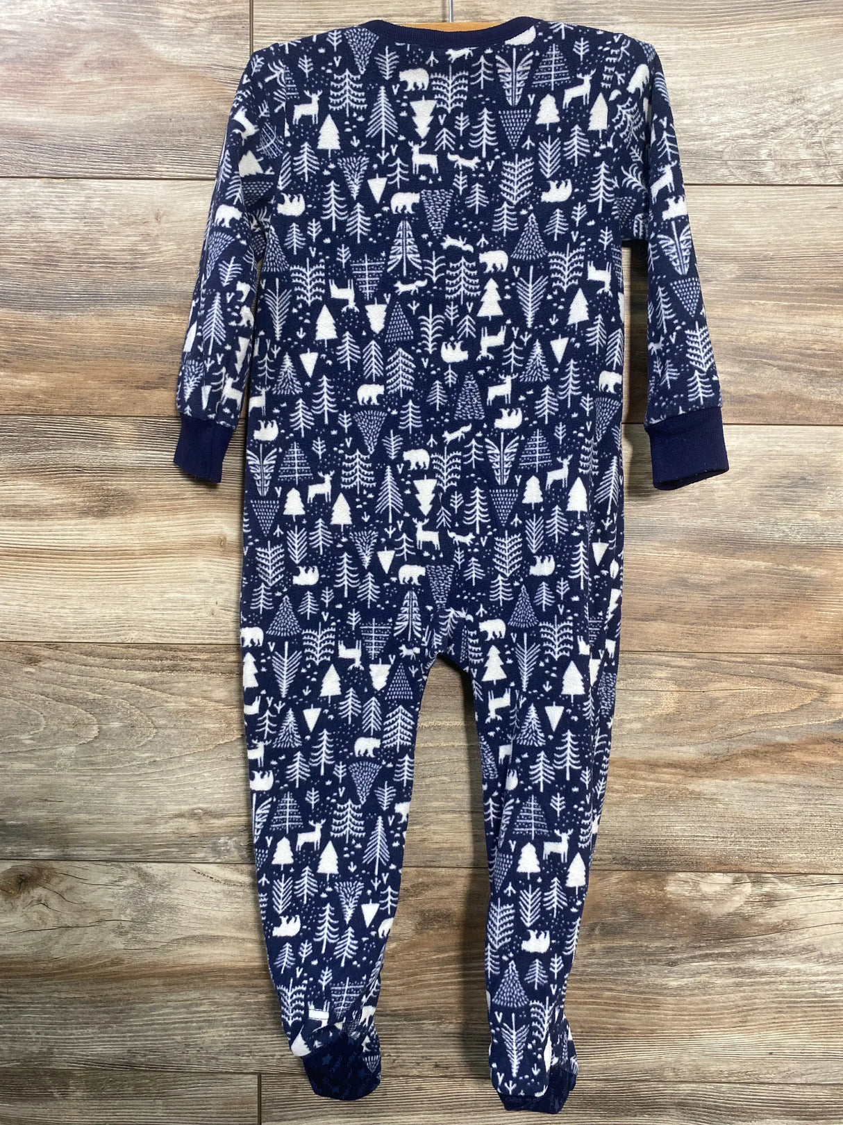 Old Navy Winter Scene Blanket Sleeper Navy sz 3T - Me n Mommy To Be