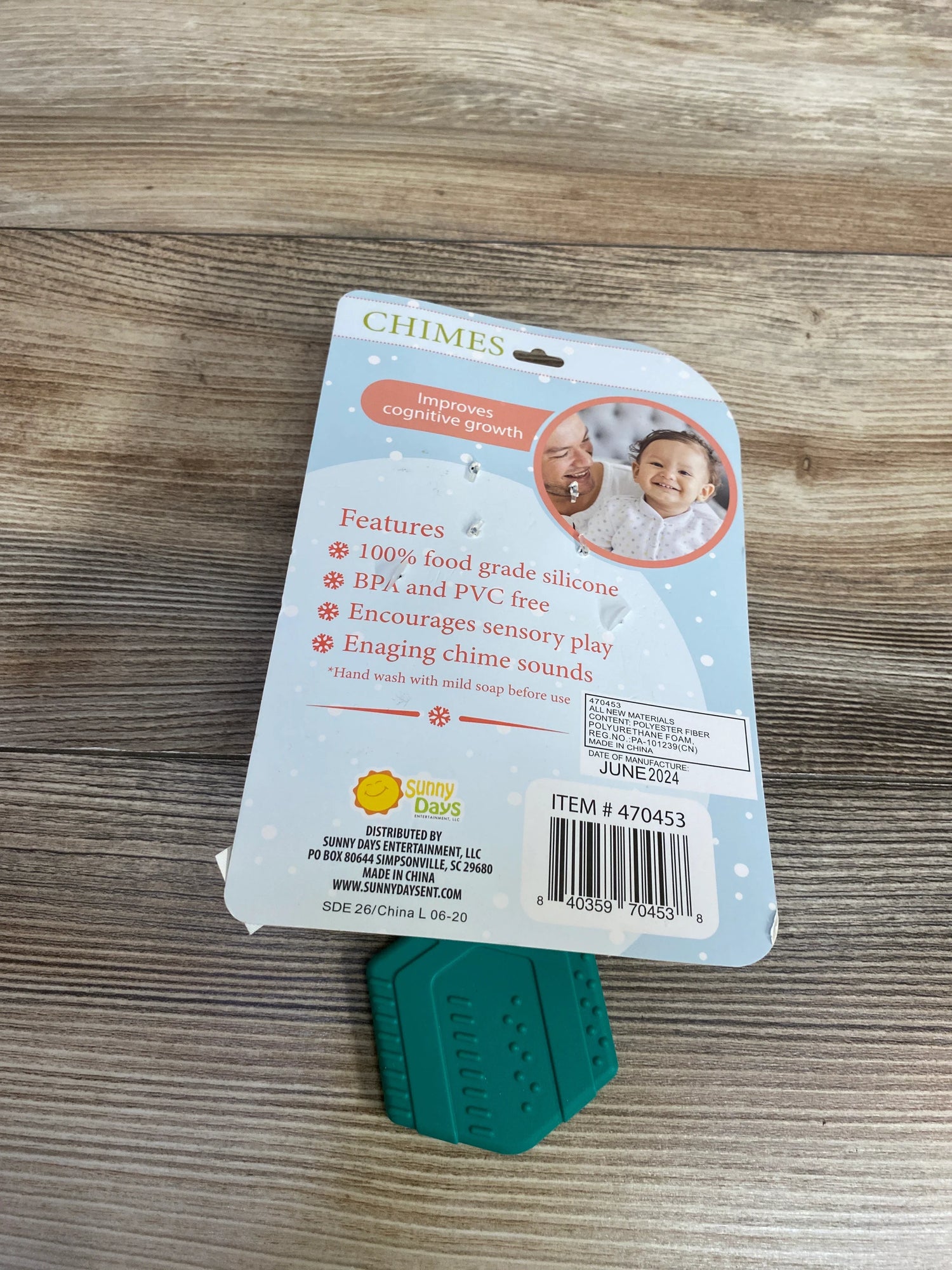 NEW Sunny Days Reindeer Chime Teether