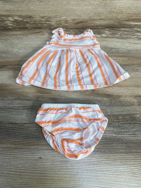 Carter's 2pc Striped Dress & Bloomers White sz Newborn - Me n Mommy To Be
