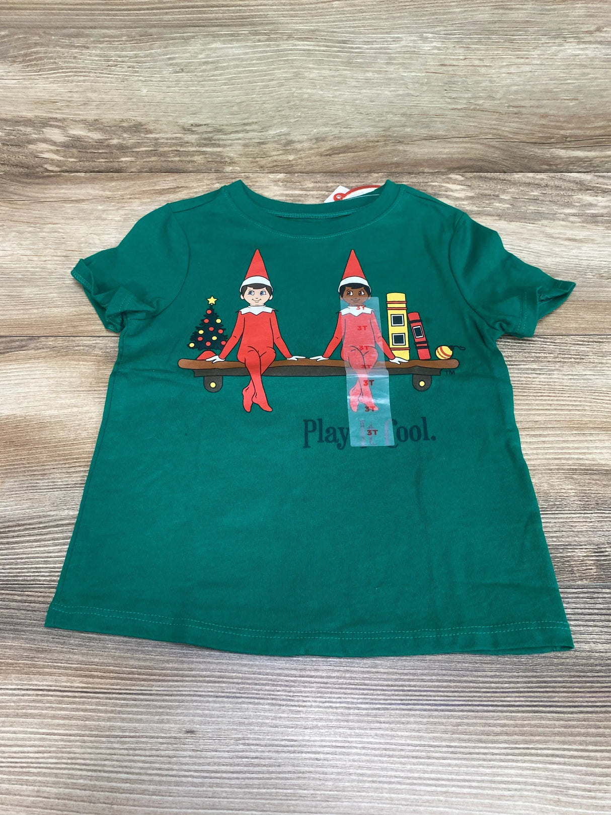 NEW Old Navy The Elf On Shelf Shirt Green sz 3T - Me n Mommy To Be