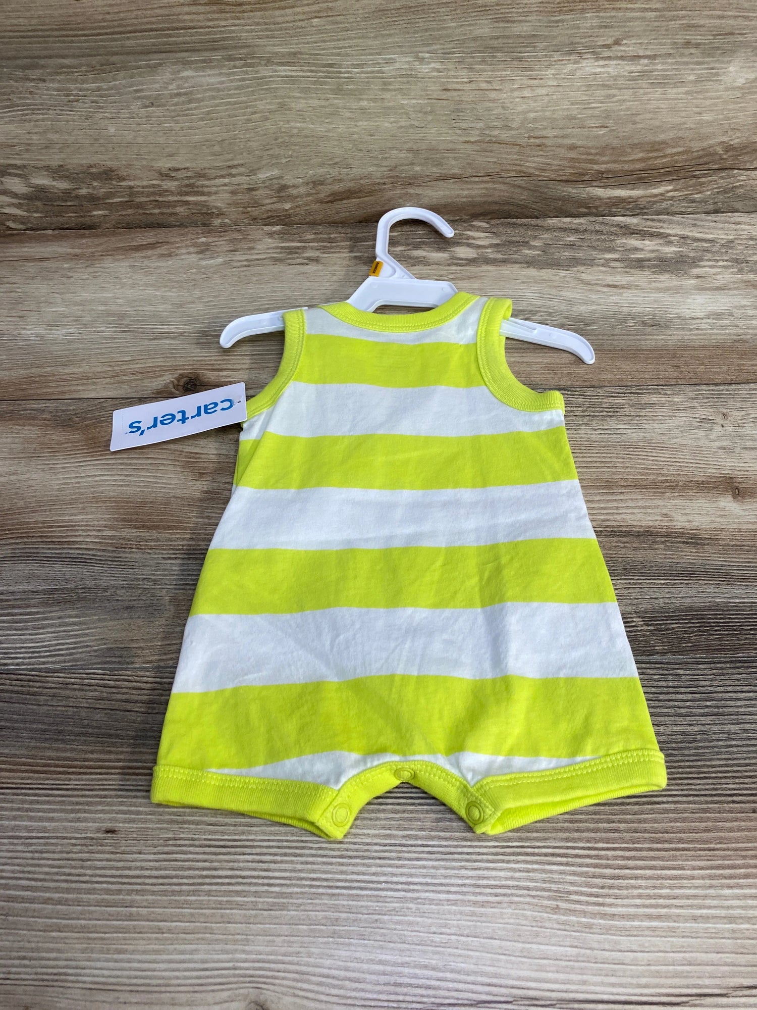NEW Carter's Striped Short Romper Green sz Newborn - Me n Mommy To Be
