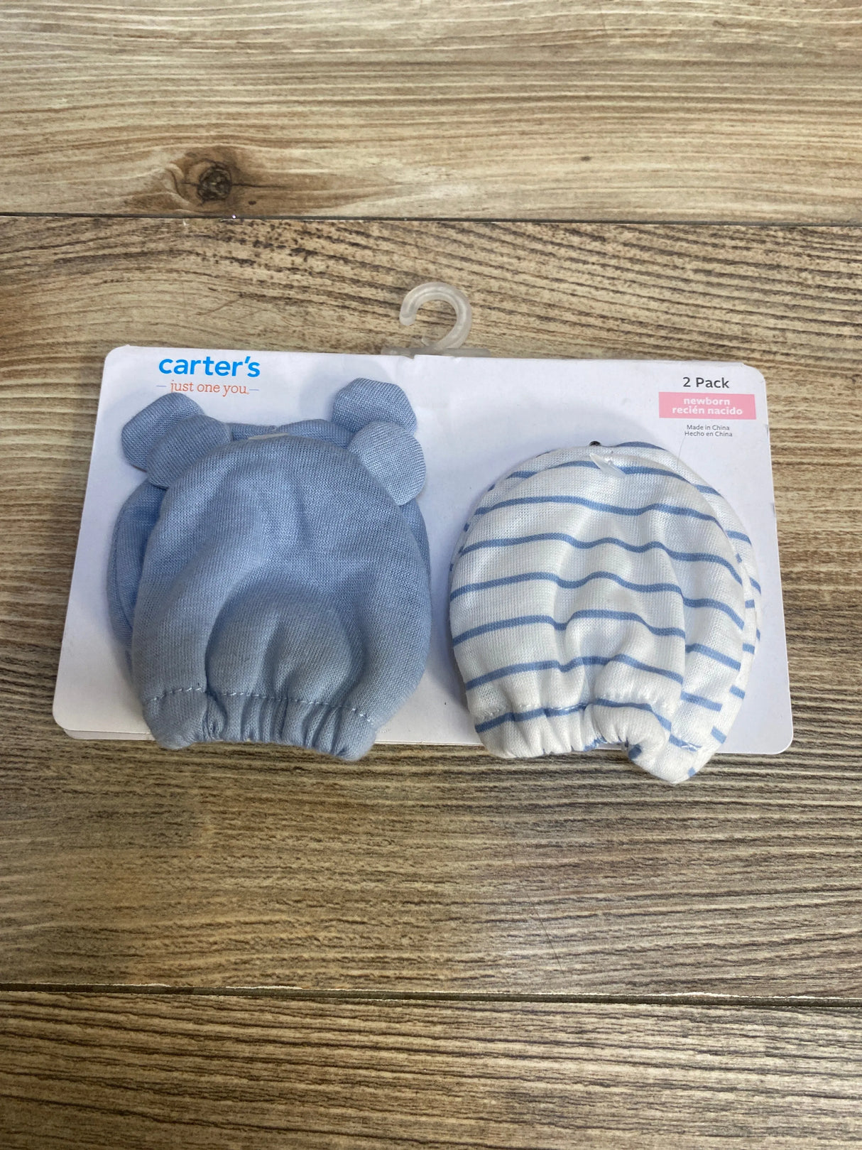 NEW Just One You Newborn Mittens Blue 2pk