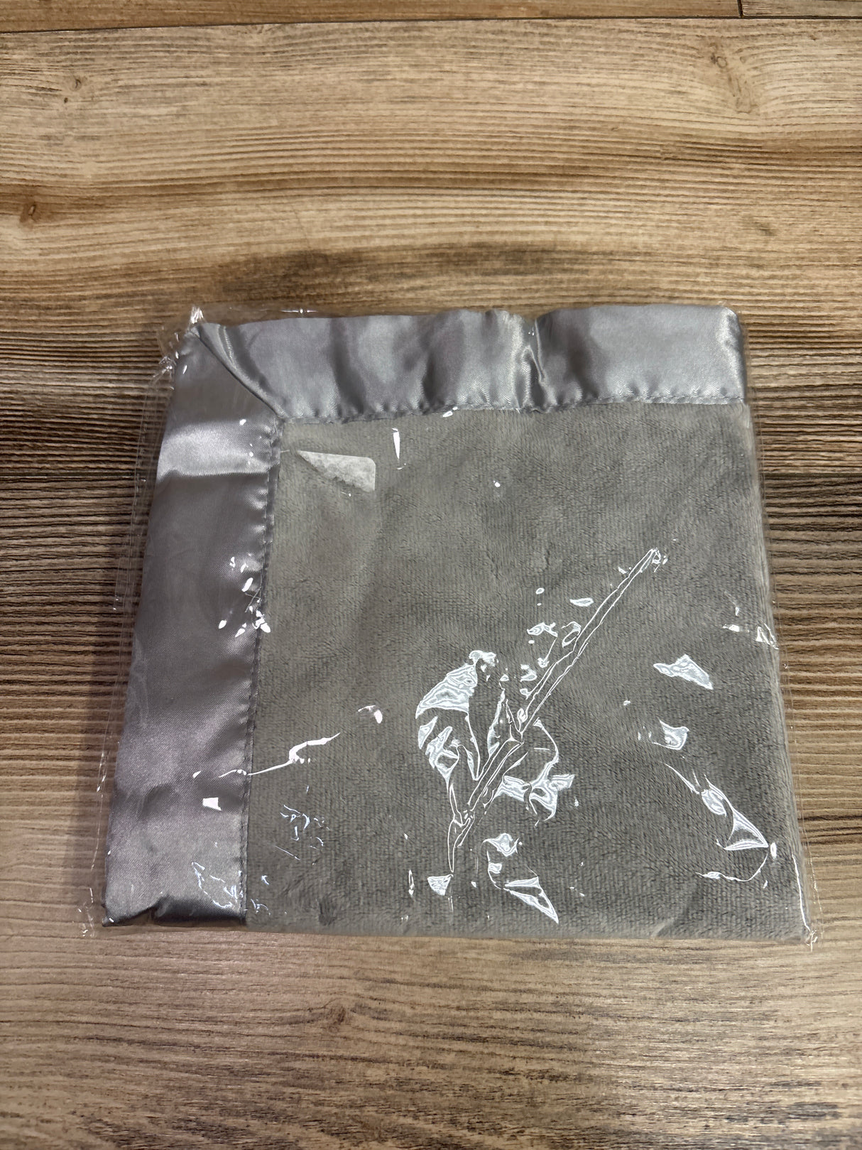 NEW Satin Edge Security Blanket Grey