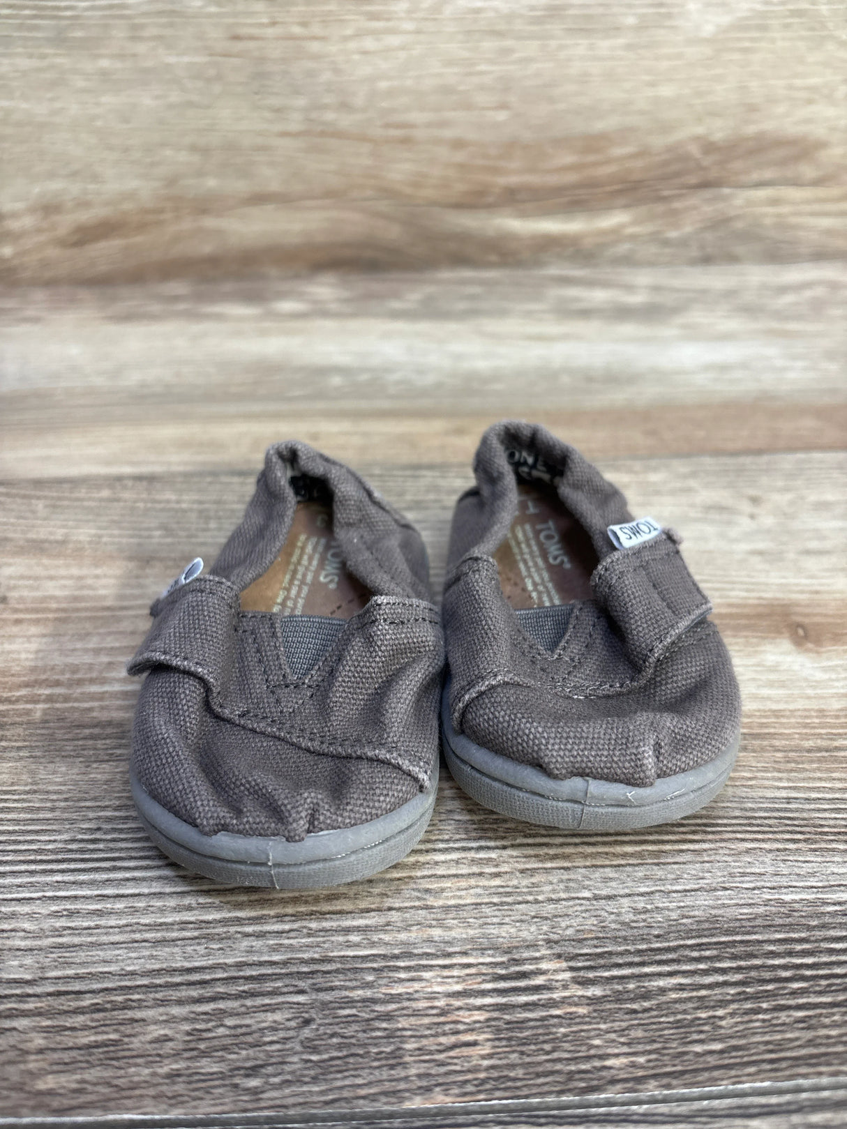Toms Tiny Alpargata Shoes Grey sz 3c - Me n Mommy To Be
