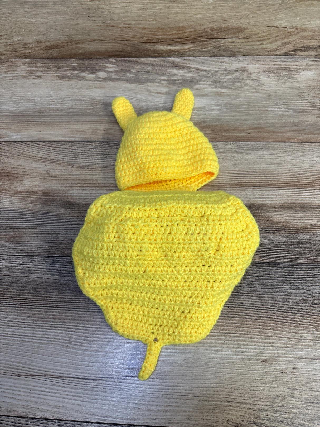 Photo Prop Crochet Snail Costume Yellow sz Newborn