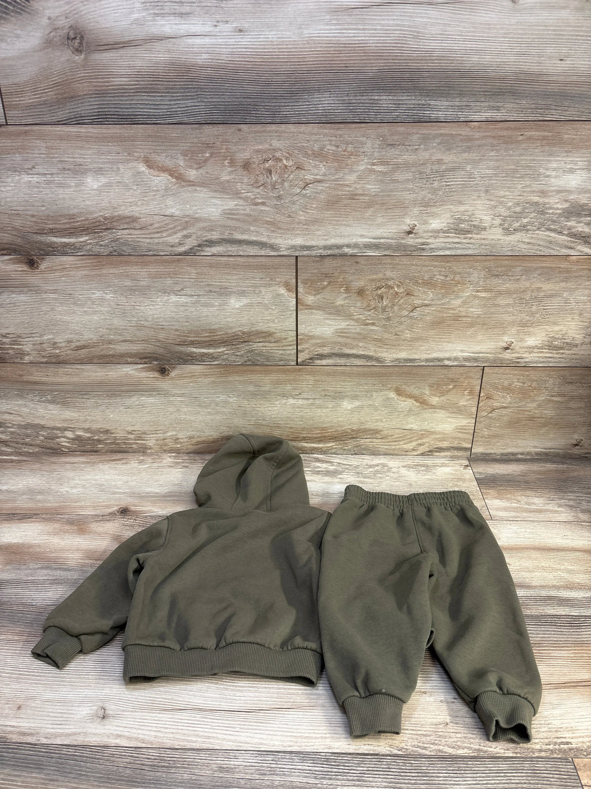 Nike 2pc Gradient Futura Logo Pullover Hoodie & Joggers Set Green sz 18m