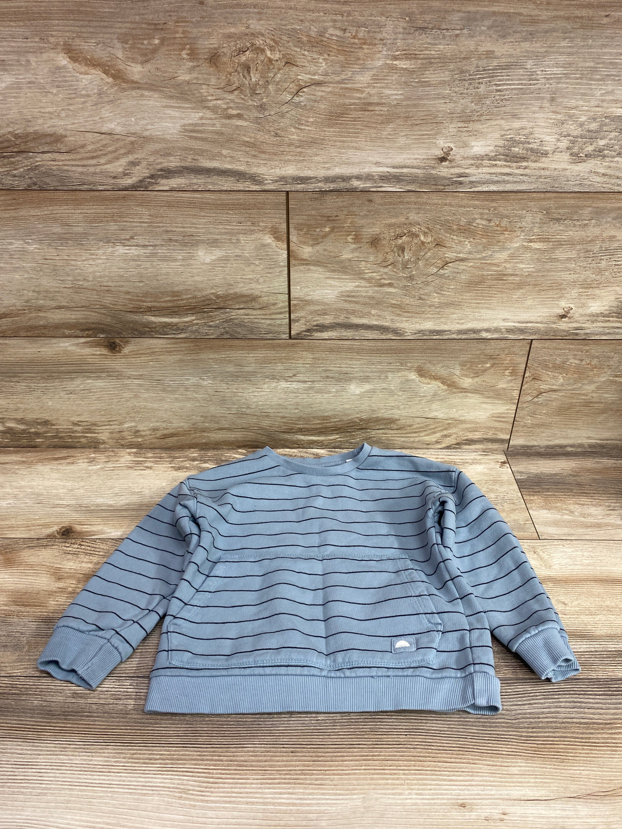 Zara Striped Pullover Sweatshirt Blue sz 2-3T