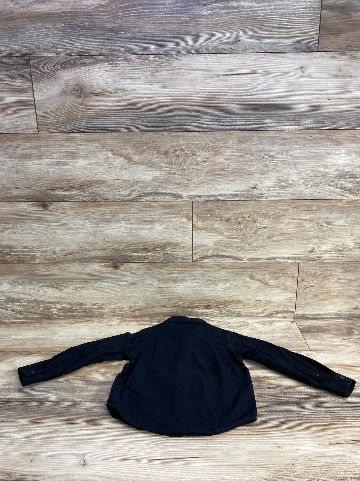 Children's Place Chambray Button Up Shirt Black sz 3T