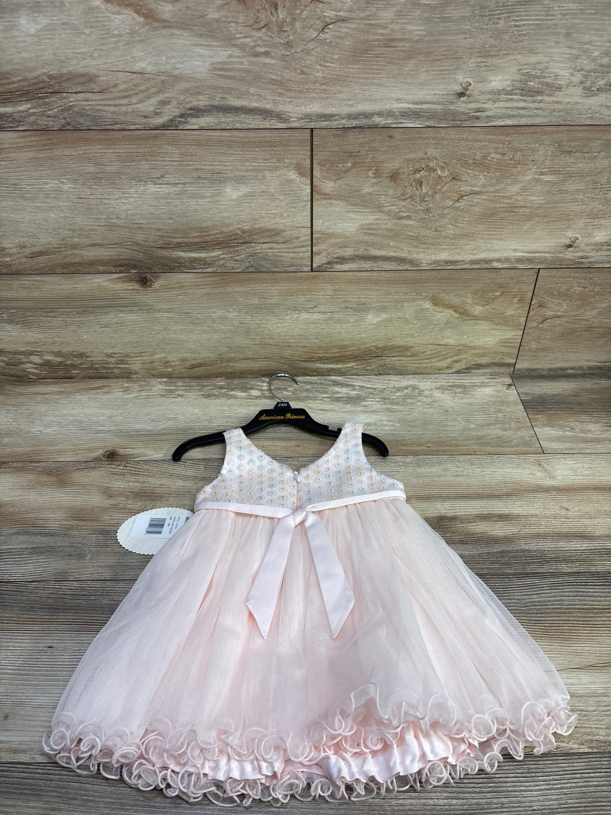 NEW American Princess 2pc Sleeveless Tulle Dress & Bloomers Pink sz 24m