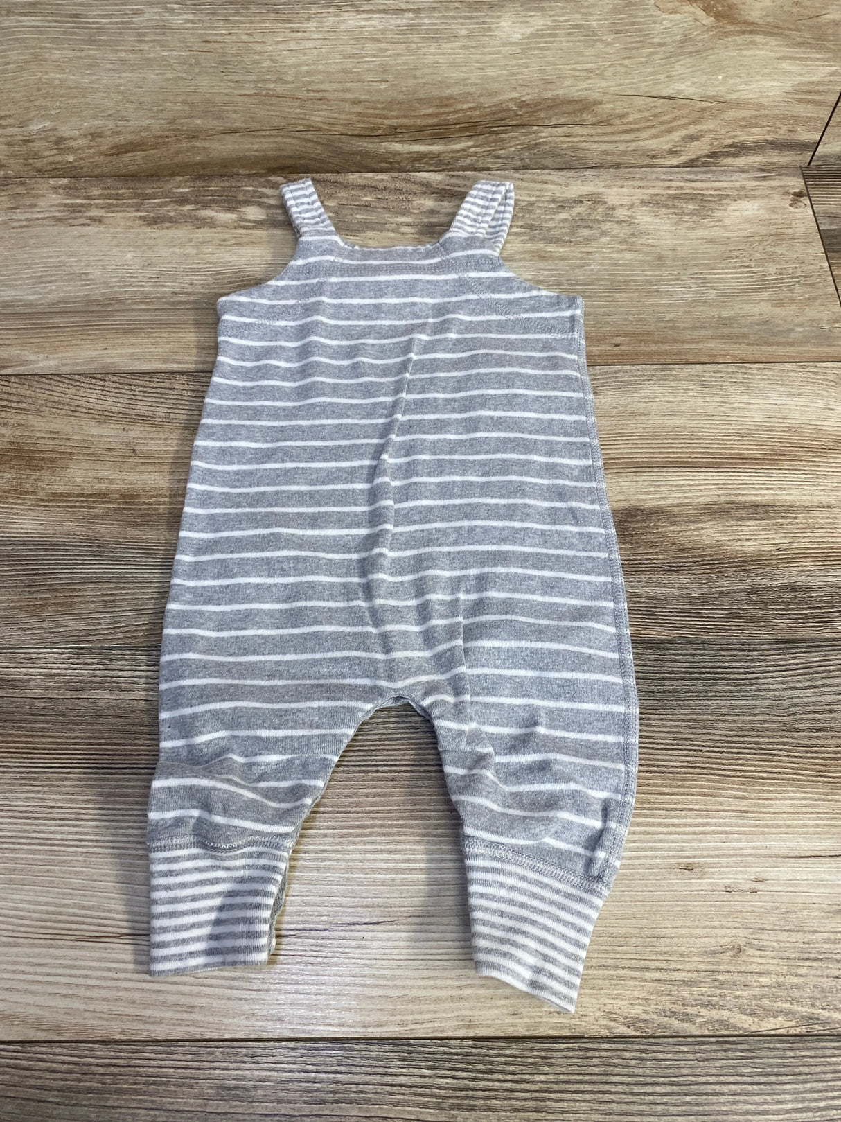 Hanna Andersson Organic Striped Shortall Grey sz 3-6m - Me n Mommy To Be