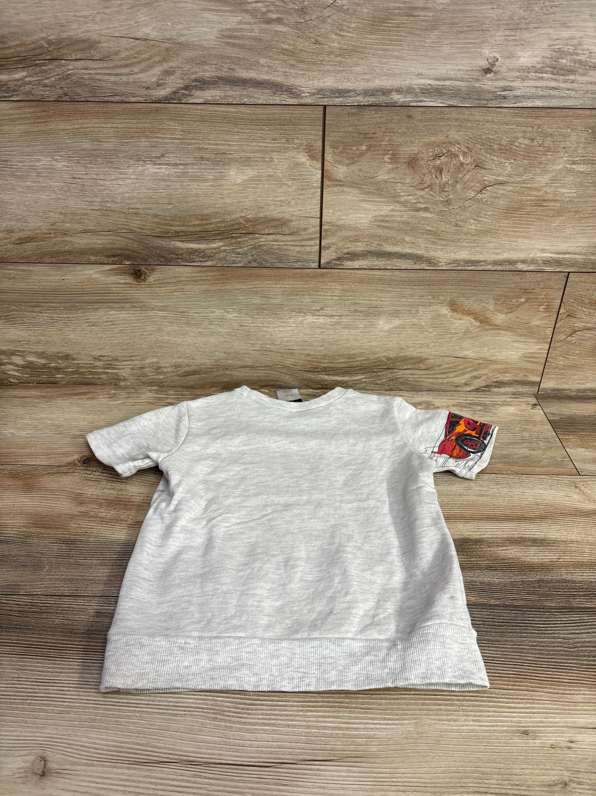 Disney Pixar Cars Short Sleeve Shirt Grey sz 5T