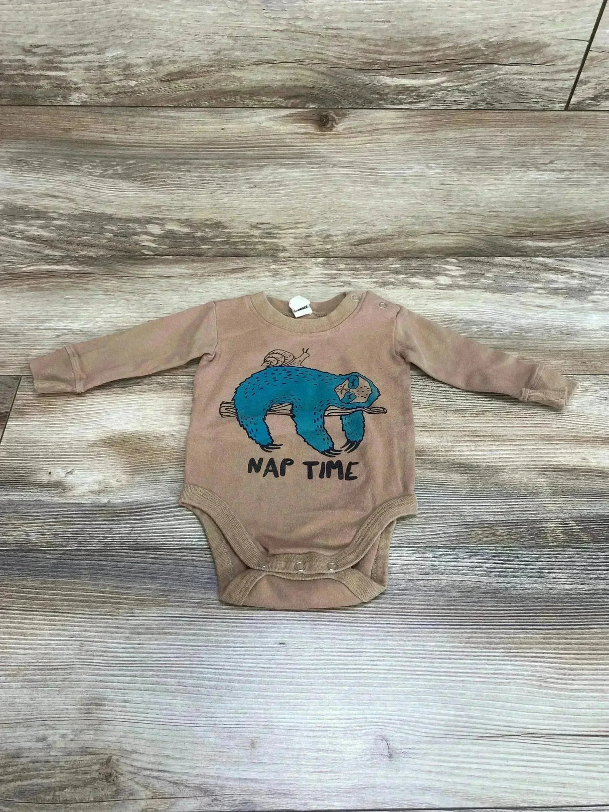 Little Pilgrim Nap Time Sloth Bodysuit Brown sz 3-6m - Me n Mommy To Be