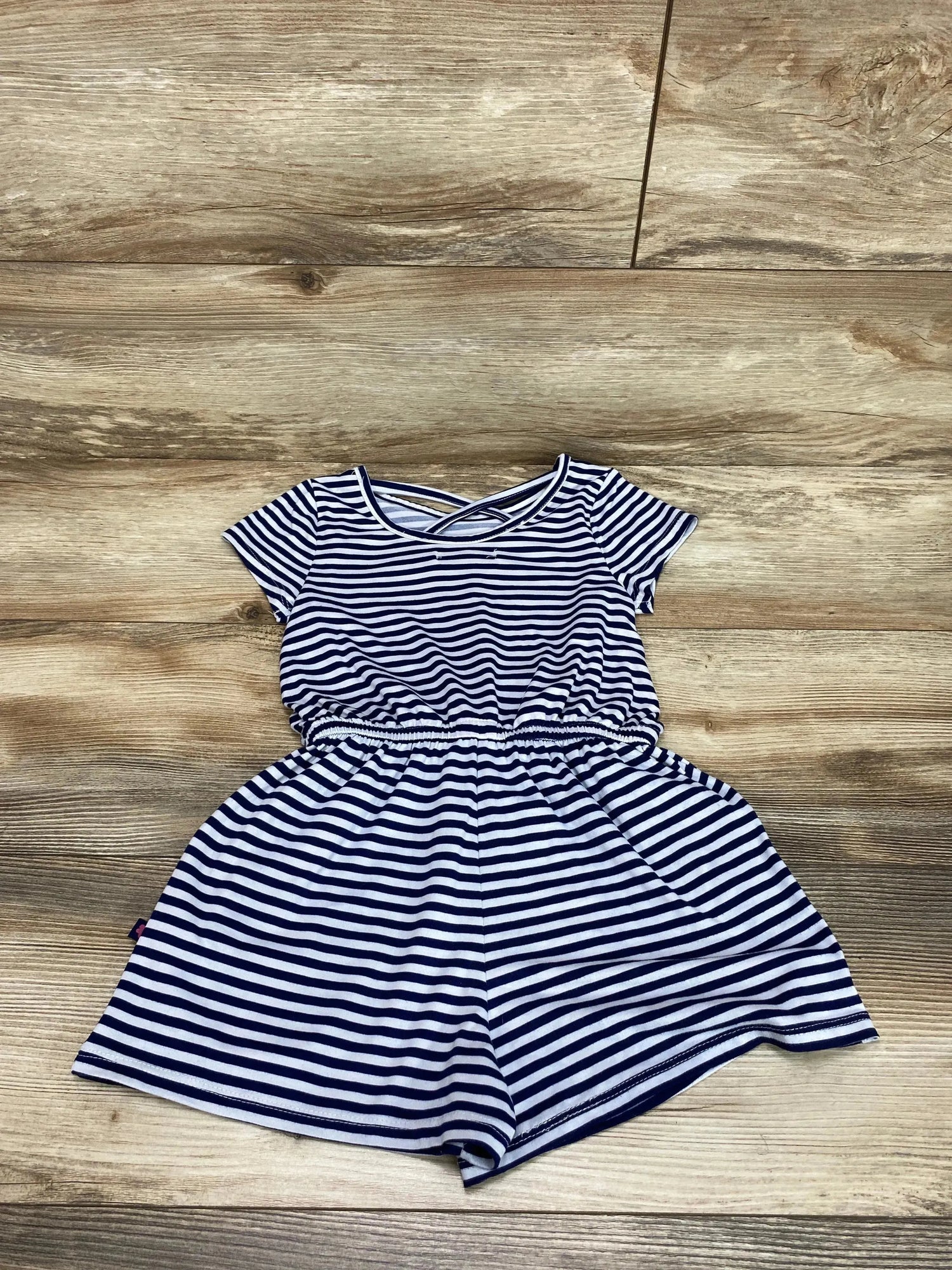 Limited Too Striped Romper Navy sz 5T - Me n Mommy To Be