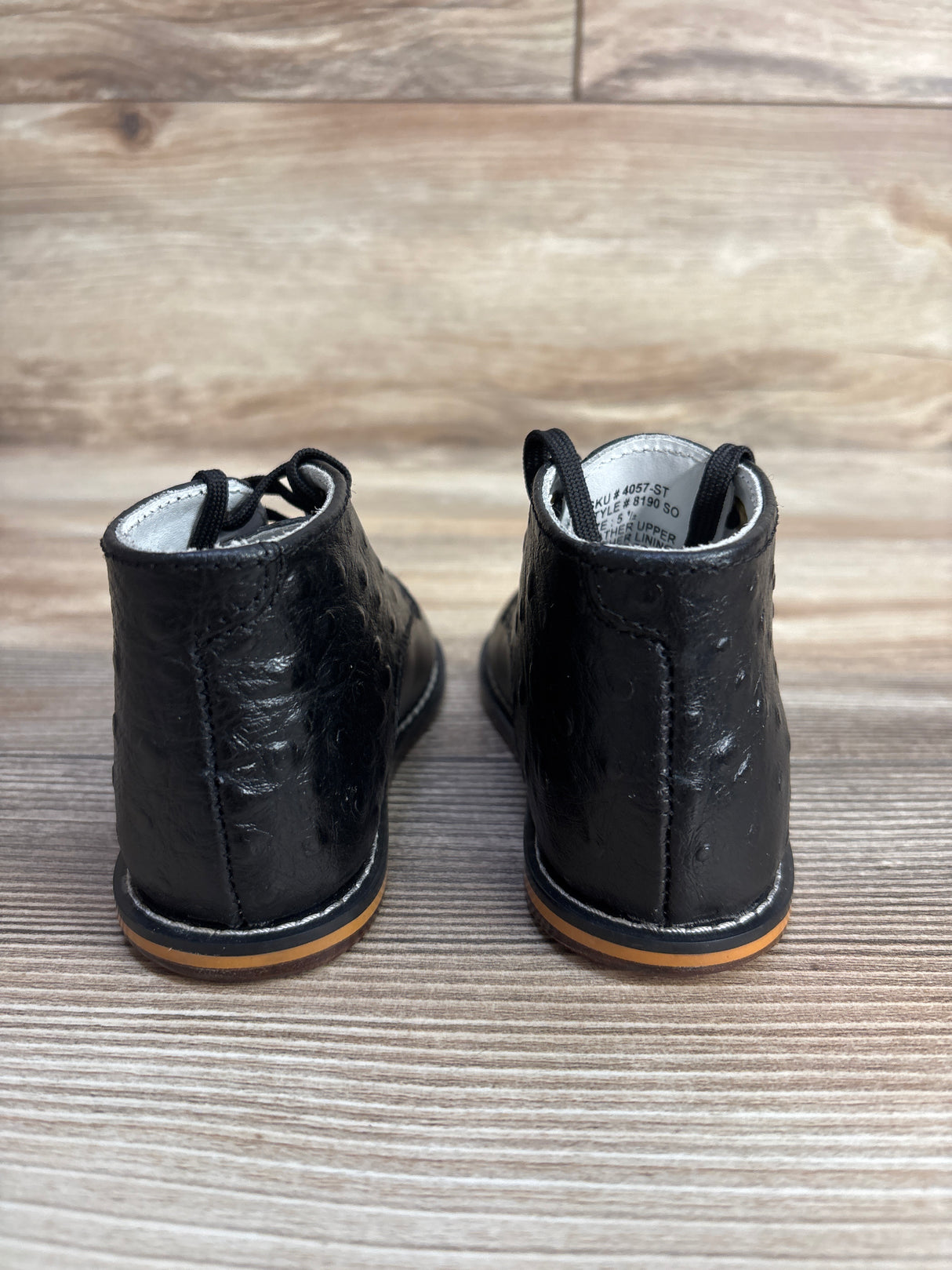 Josmo First Walker Ankle Shoes Black sz 5.5c