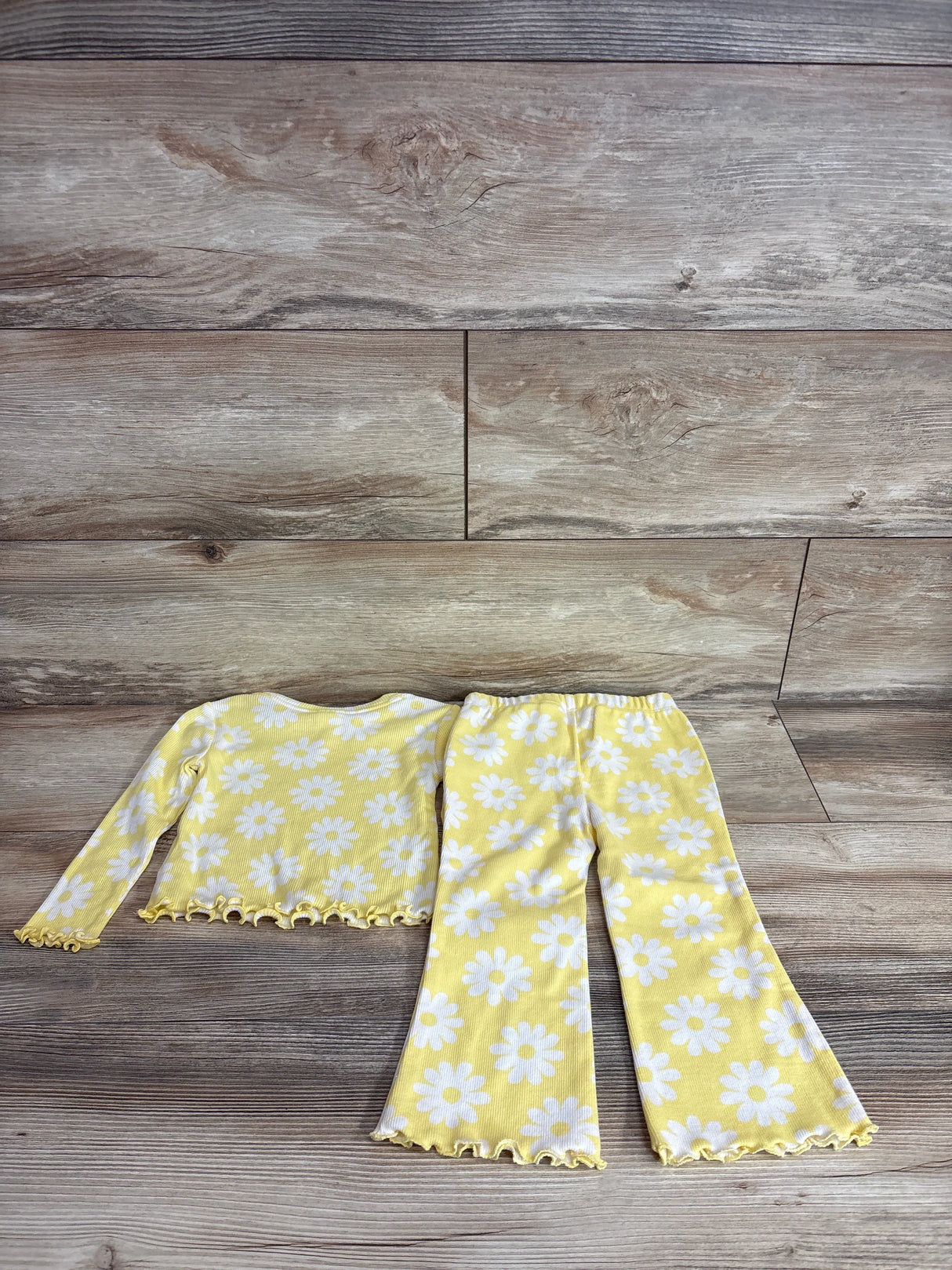 Baby Gap Ribbed 2Pc Daisies Set Yellow sz 18-24m