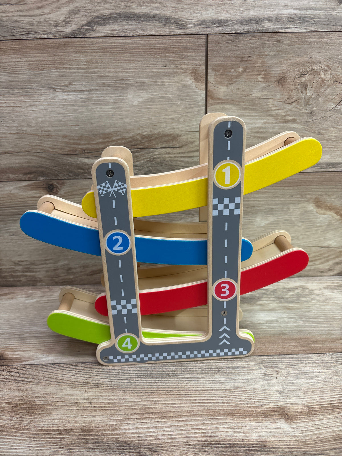 Hape Fast Flip Kid's Colorful Wooden Racetrack